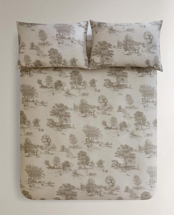 HOUSSE DE COUETTE SATIN IMPRIMÉ (300 FILS)