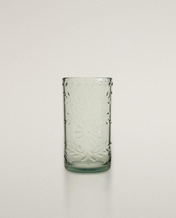 АКРИЛНА ЧАША ЗА БЕЗАЛКОХОЛНО С ФЛОРАЛНИ МОТИВИ