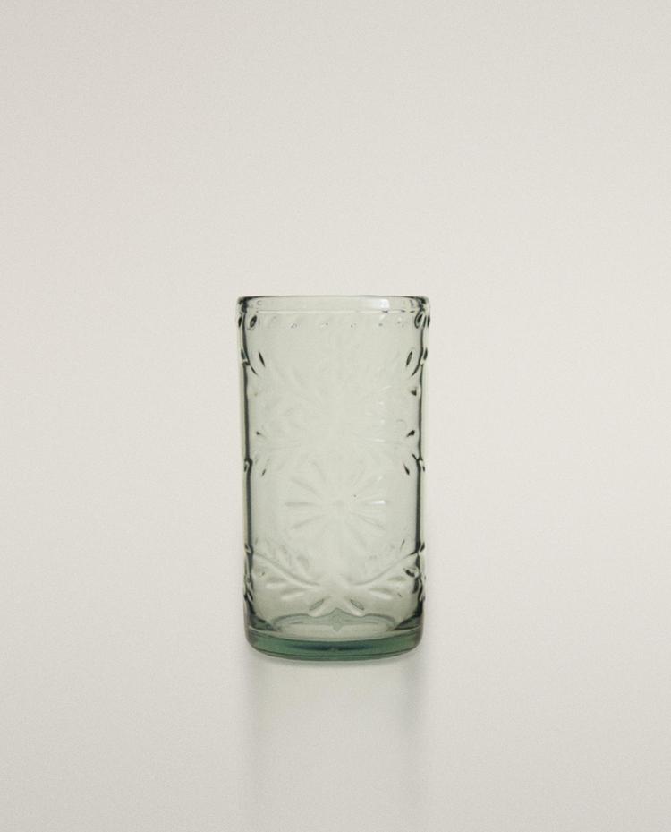 VASO REFRESCO ACRILICO FLORAL