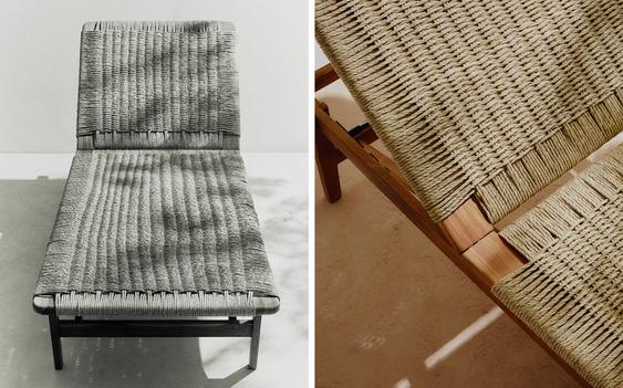 TEAK OUTDOOR LOUNGER