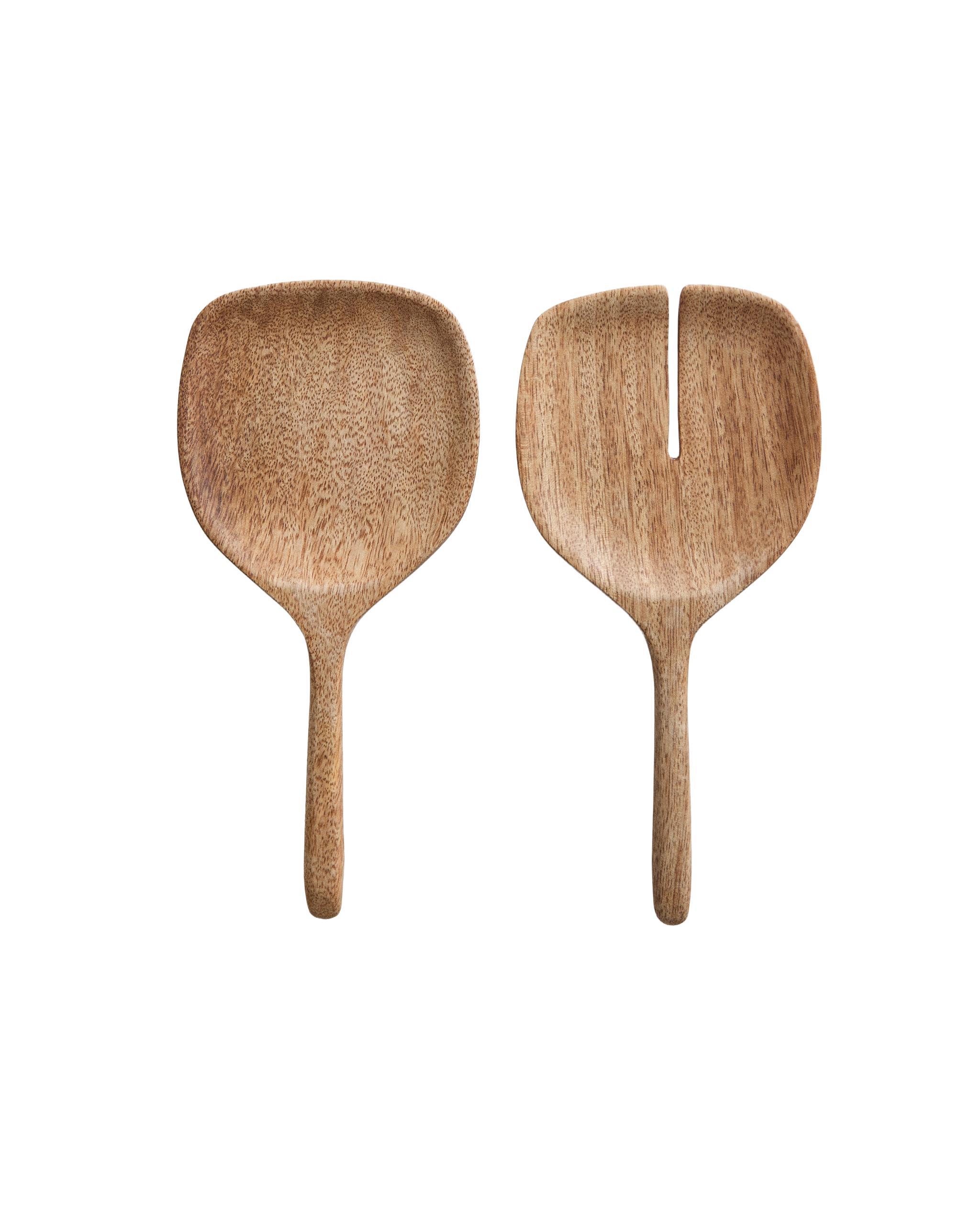 SET OF MANGO WOOD SALAD CUTLERY product thumbnail 2