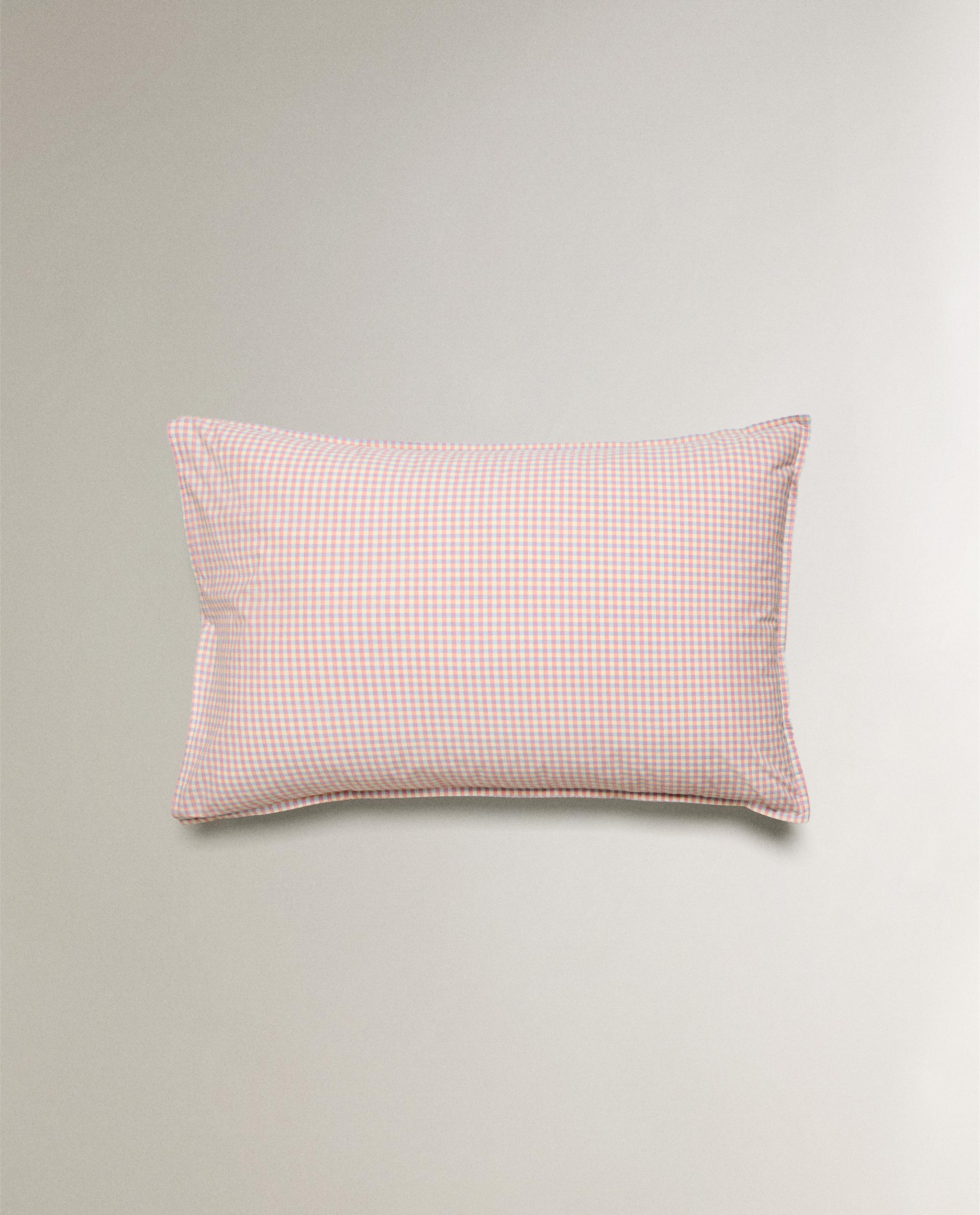 KIDS' GINGHAM COTTON PILLOWCASE product thumbnail 4