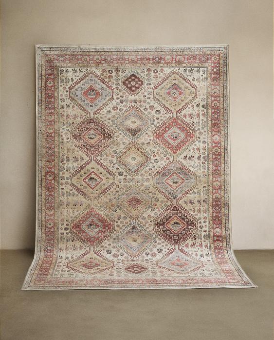 VINTAGE-EFFECT RUNNER RUG