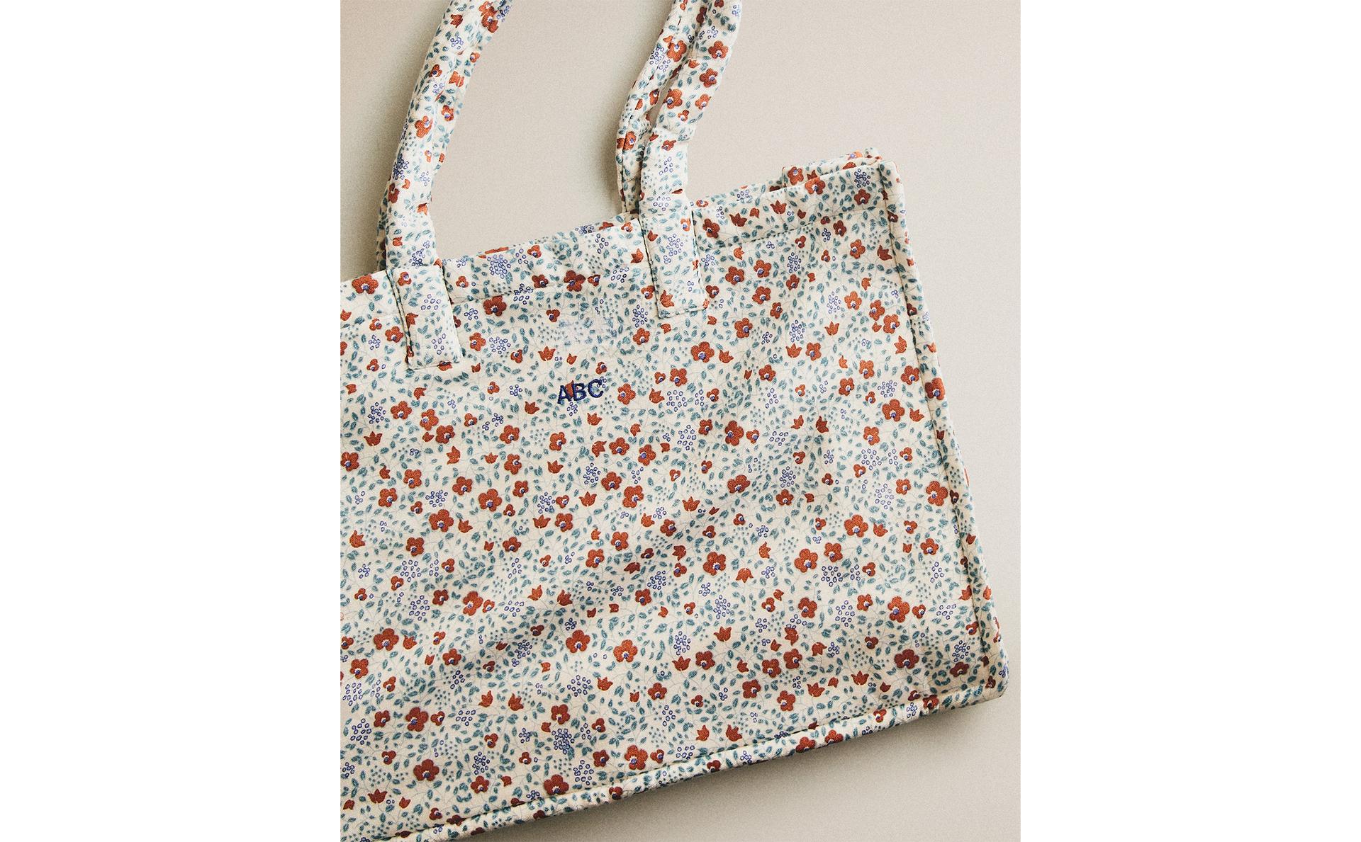 BOLSA PLAYA ALGODÓN FLORAL BOLSA PLAYA ALGODÓN FLORAL