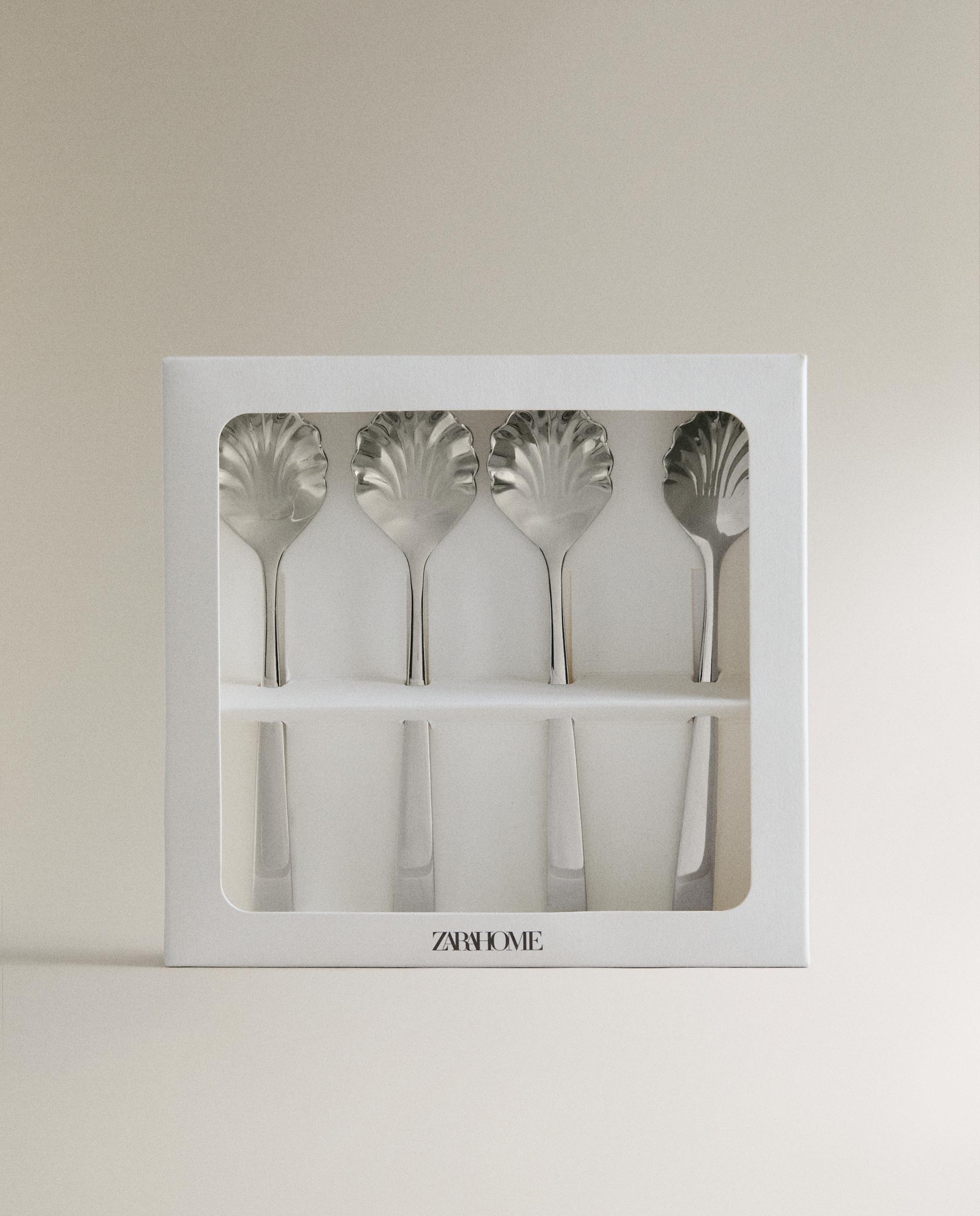 PACK OF STEEL SHELL DESSERT SPOONS (PACK OF 4) product thumbnail 7