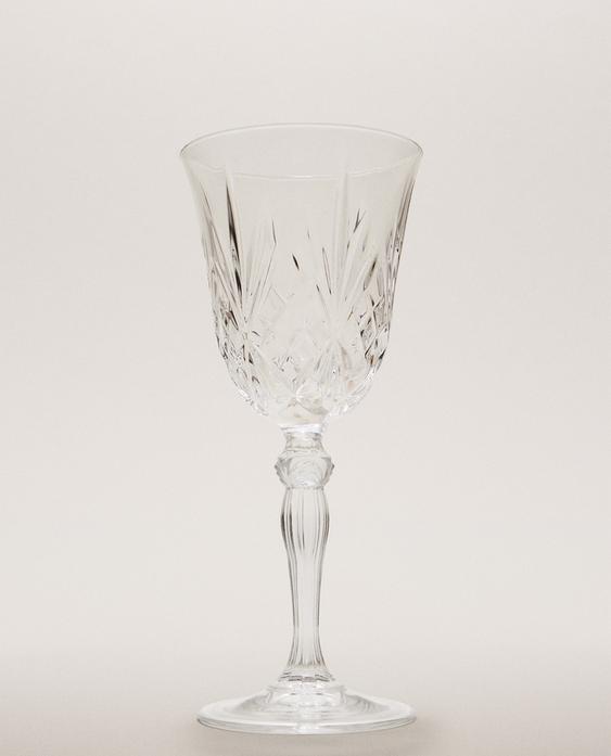 VERRE À PIED TAILLÉ CRISTALLIN VERRE À PIED TAILLÉ CRISTALLIN