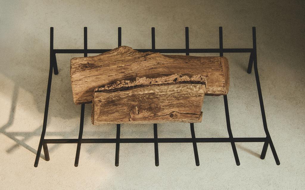 SOPORTE HIERRO LEÑA CHIMENEA