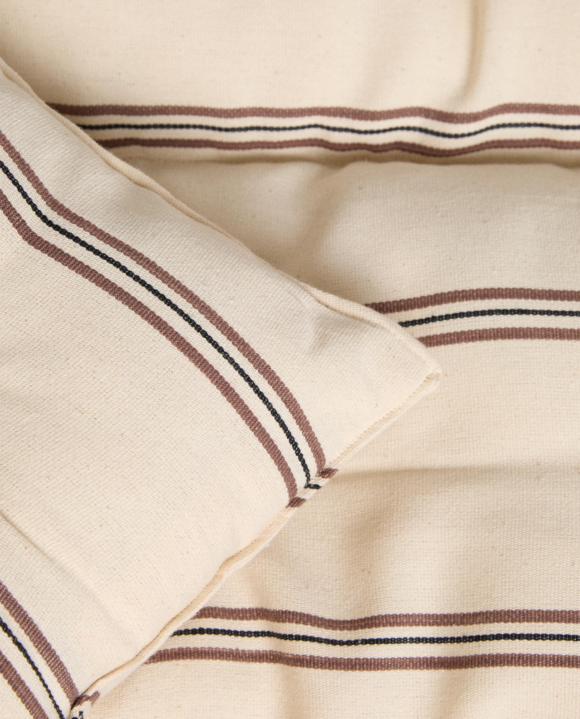 STRIPED COTTON MATTRESS TOPPER X TENSIRA