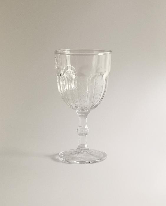 플라워 릴리프 글라스