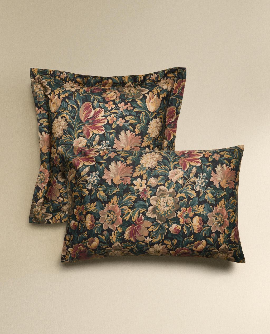 FUNDA ALMOHADA ESTAMPADO FLOR