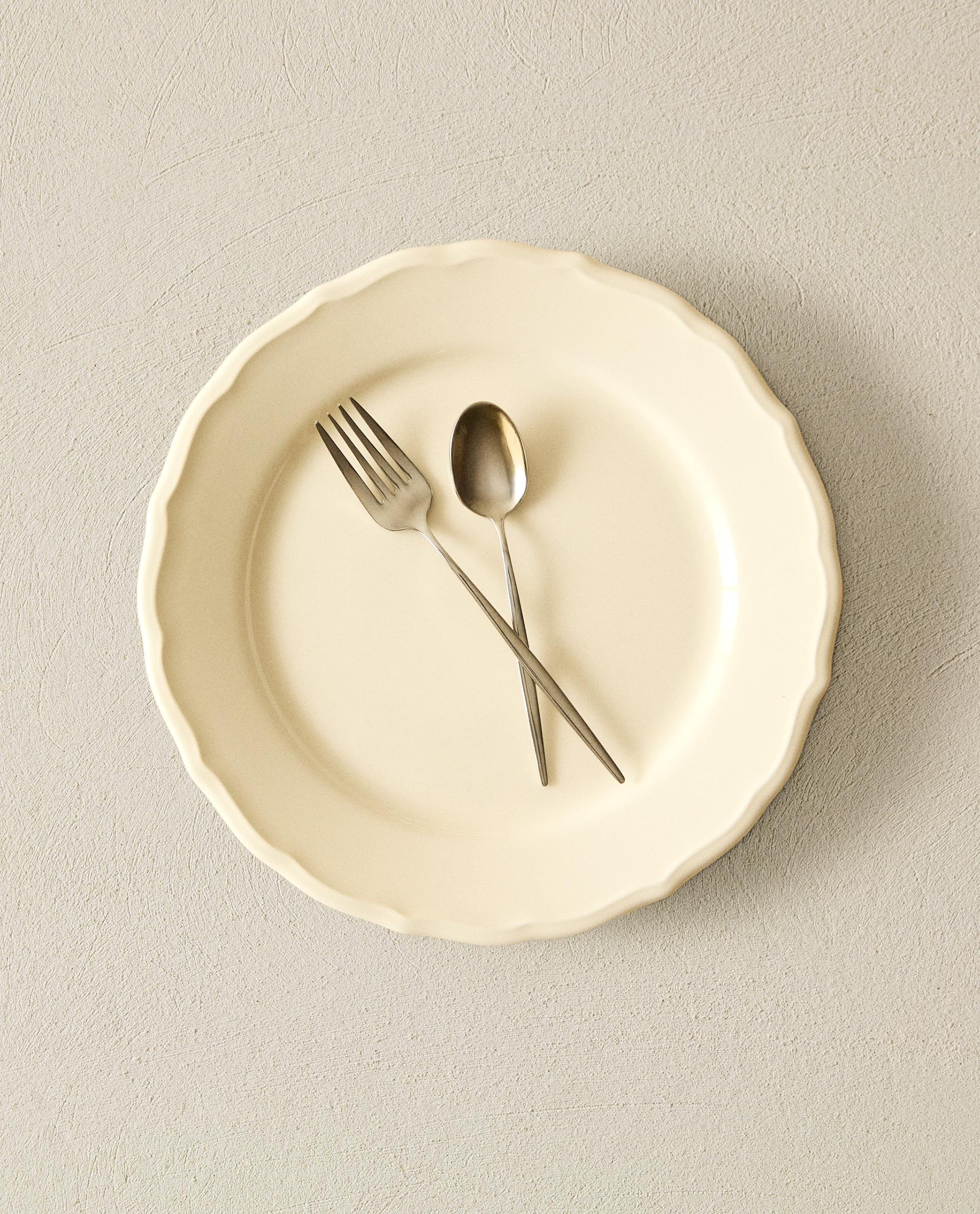 PLATO POSTRE ANDREA ORNAMENTO BORDE LOZA