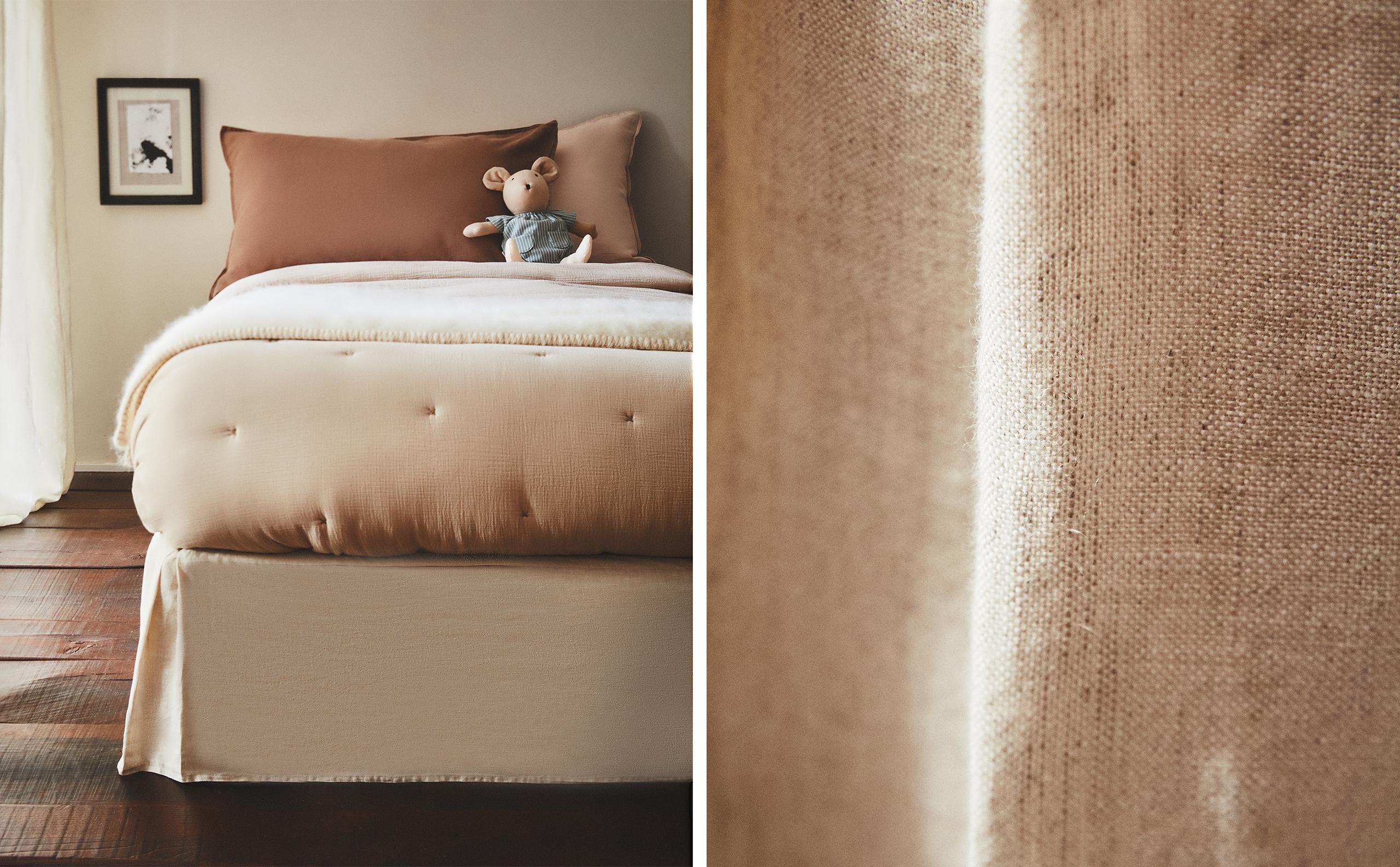 フェードリネン ベッドスカート | Zara Home 日本/Japan