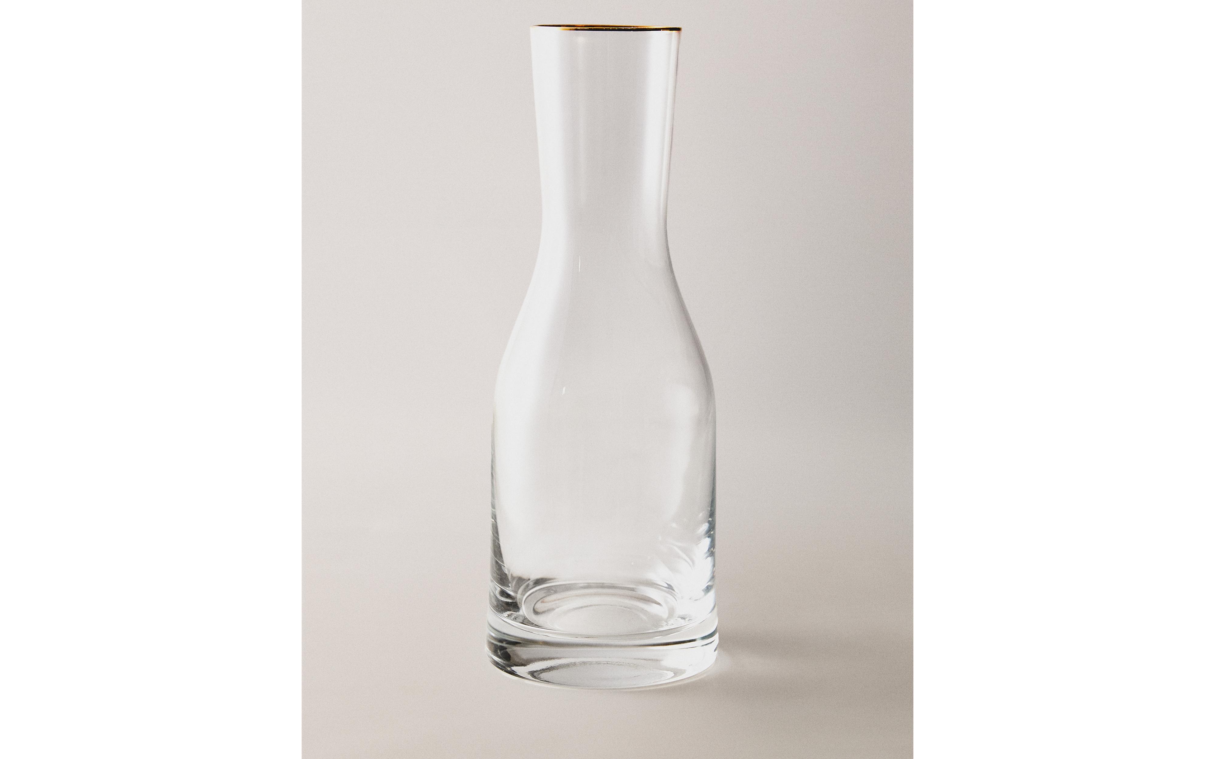 BOHEMIA CRYSTAL BOTTLE WITH GOLD RIM product thumbnail 3