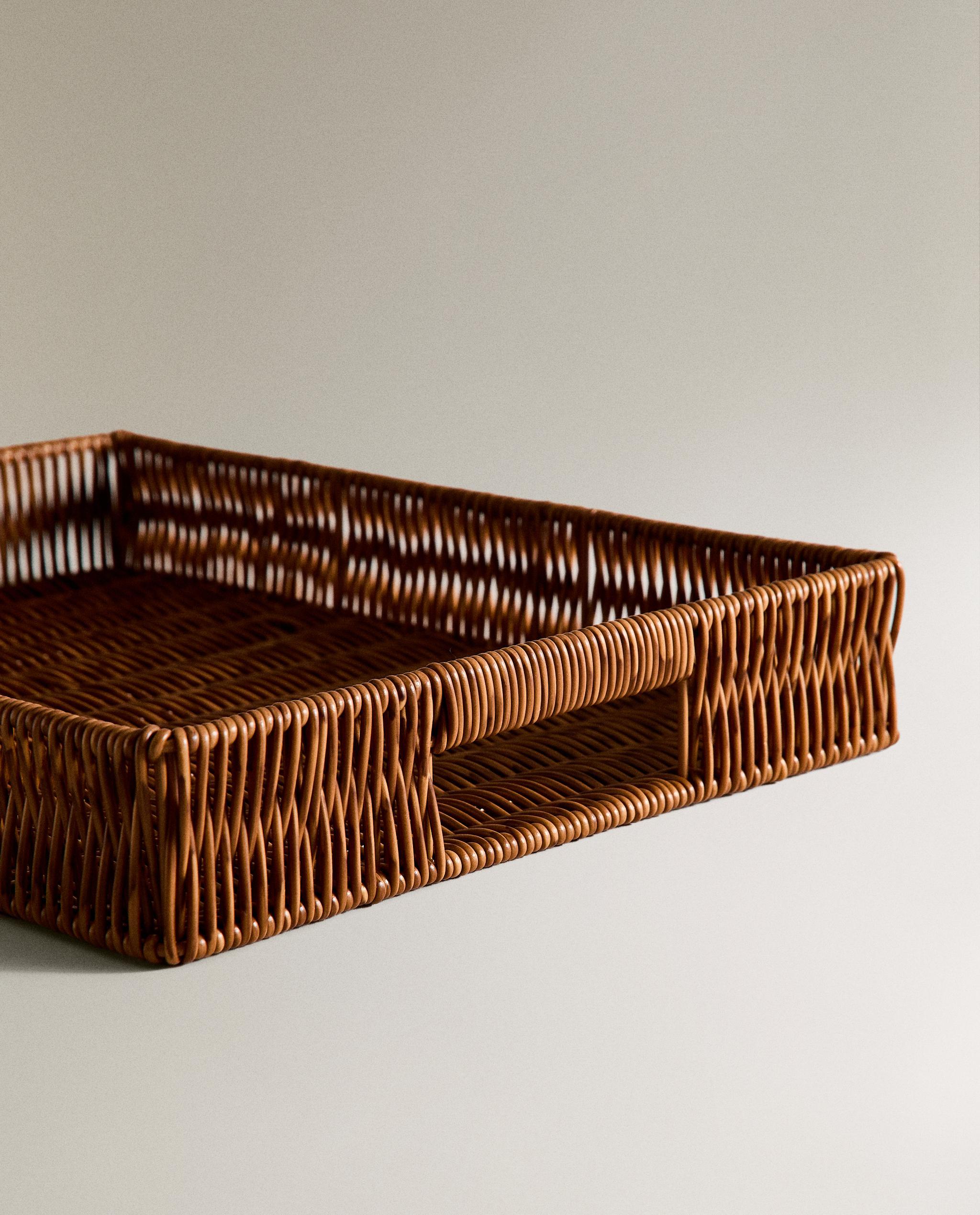 LARGE RECTANGULAR RECYCLED PLASTIC BASKET product thumbnail 4