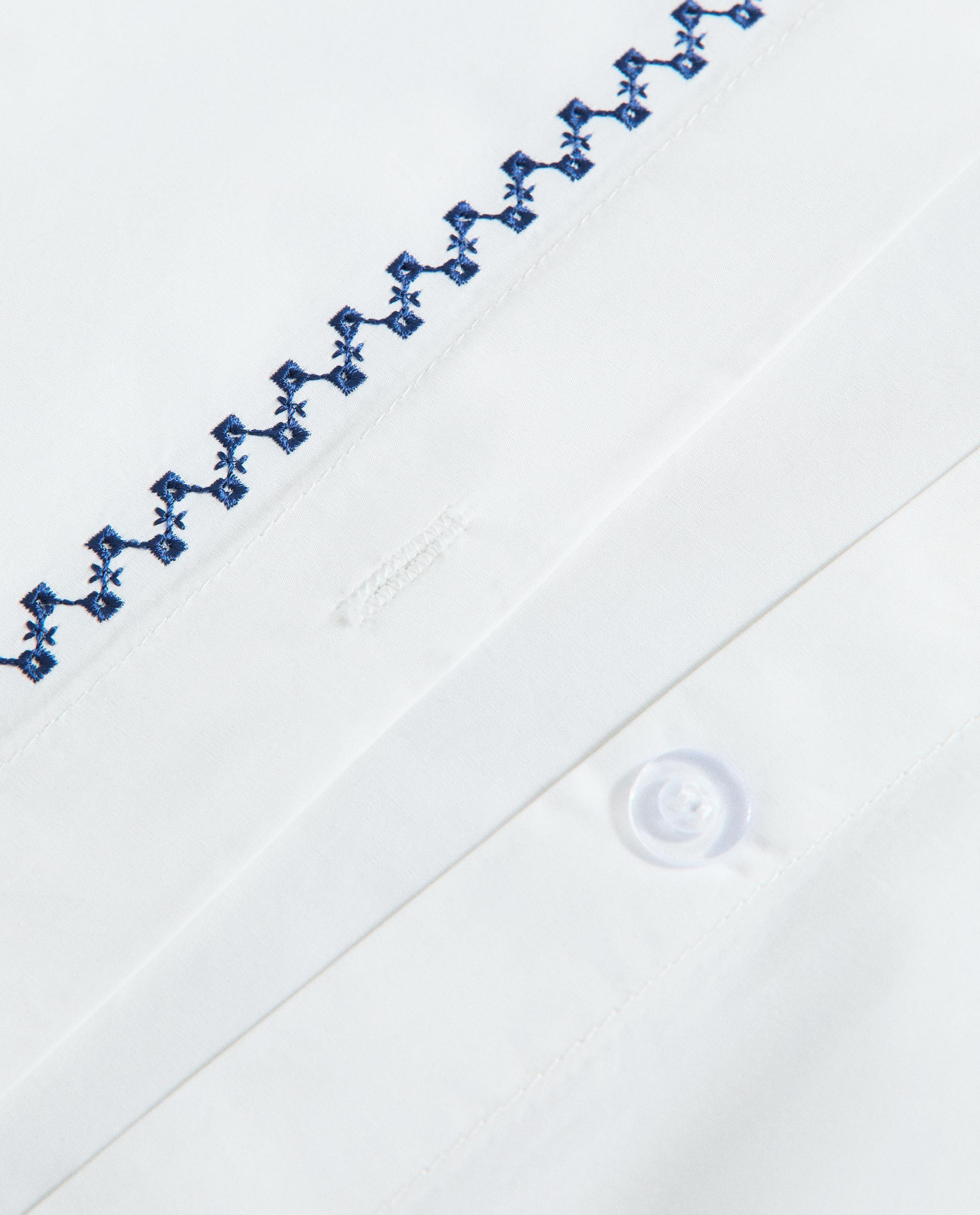 DUVET COVER WITH EMBROIDERED BORDER product thumbnail 4