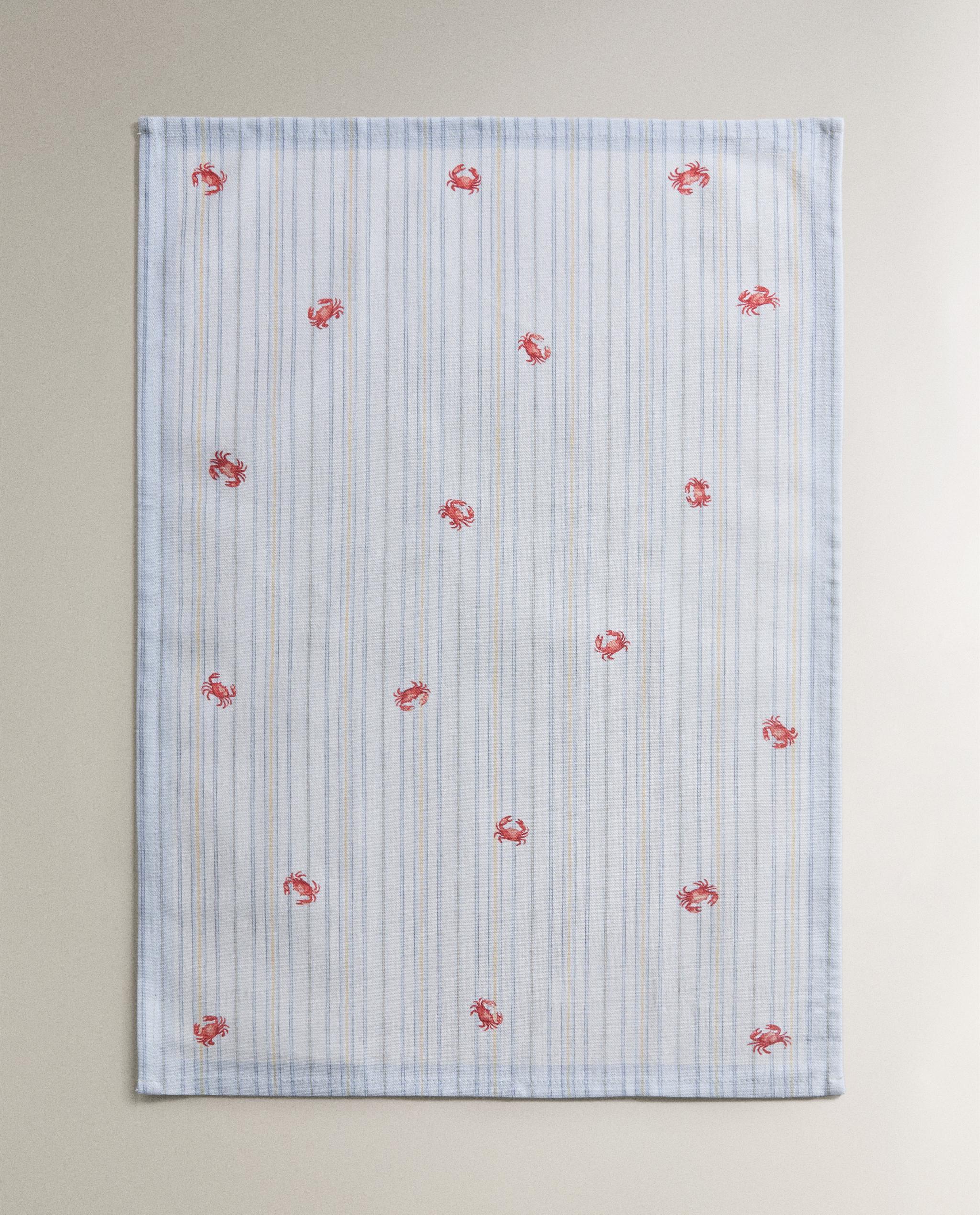 PACK OF CRAB PRINT TEA TOWELS (PACK OF 2) product thumbnail 5