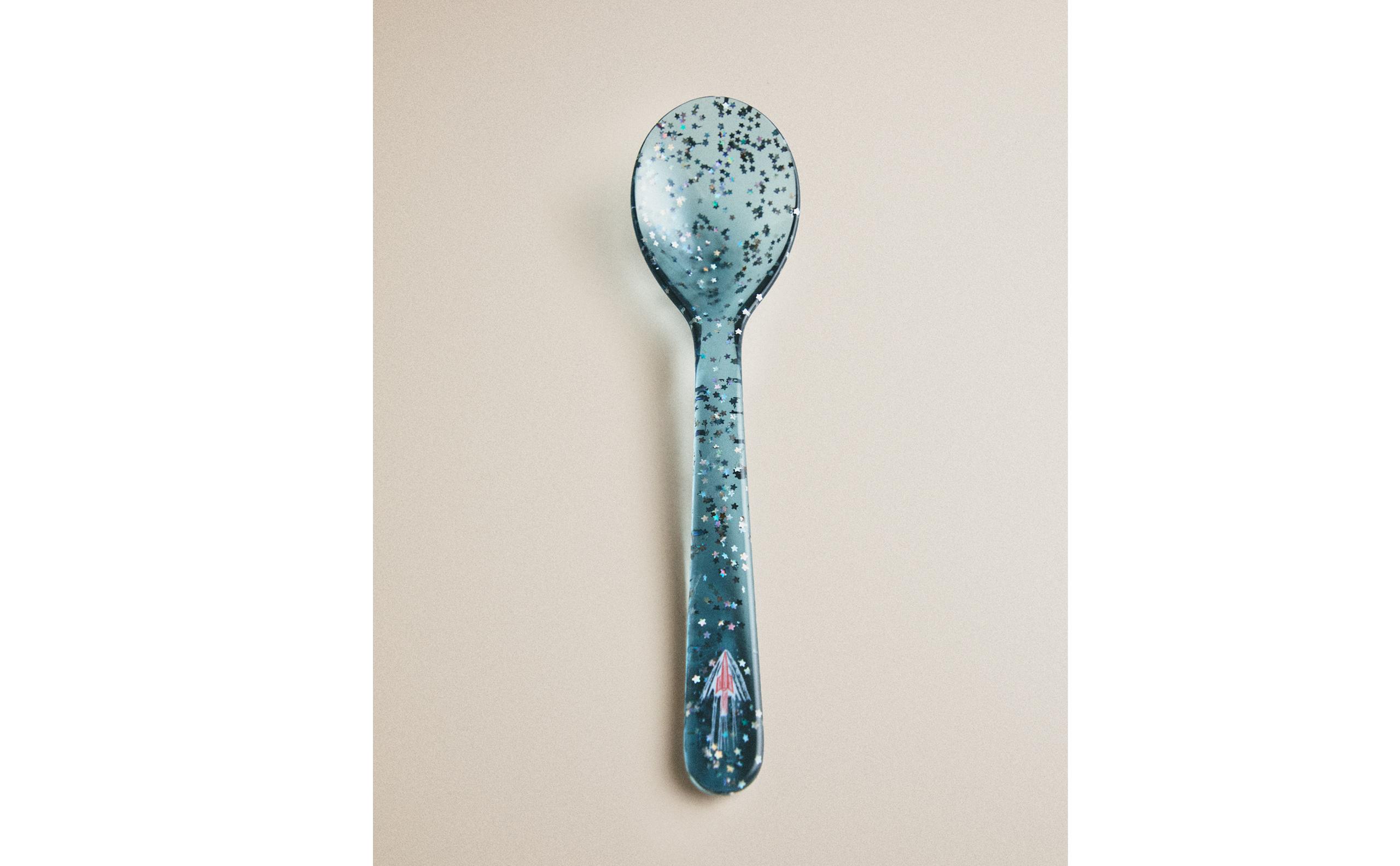 CHILDREN'S GLITTER TRITAN™ SPOON WITH STARS product thumbnail 8