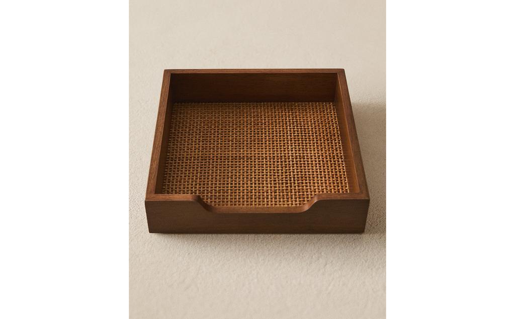 PORTATOVAGLIOLI LEGNO E RATTAN PORTATOVAGLIOLI LEGNO E RATTAN