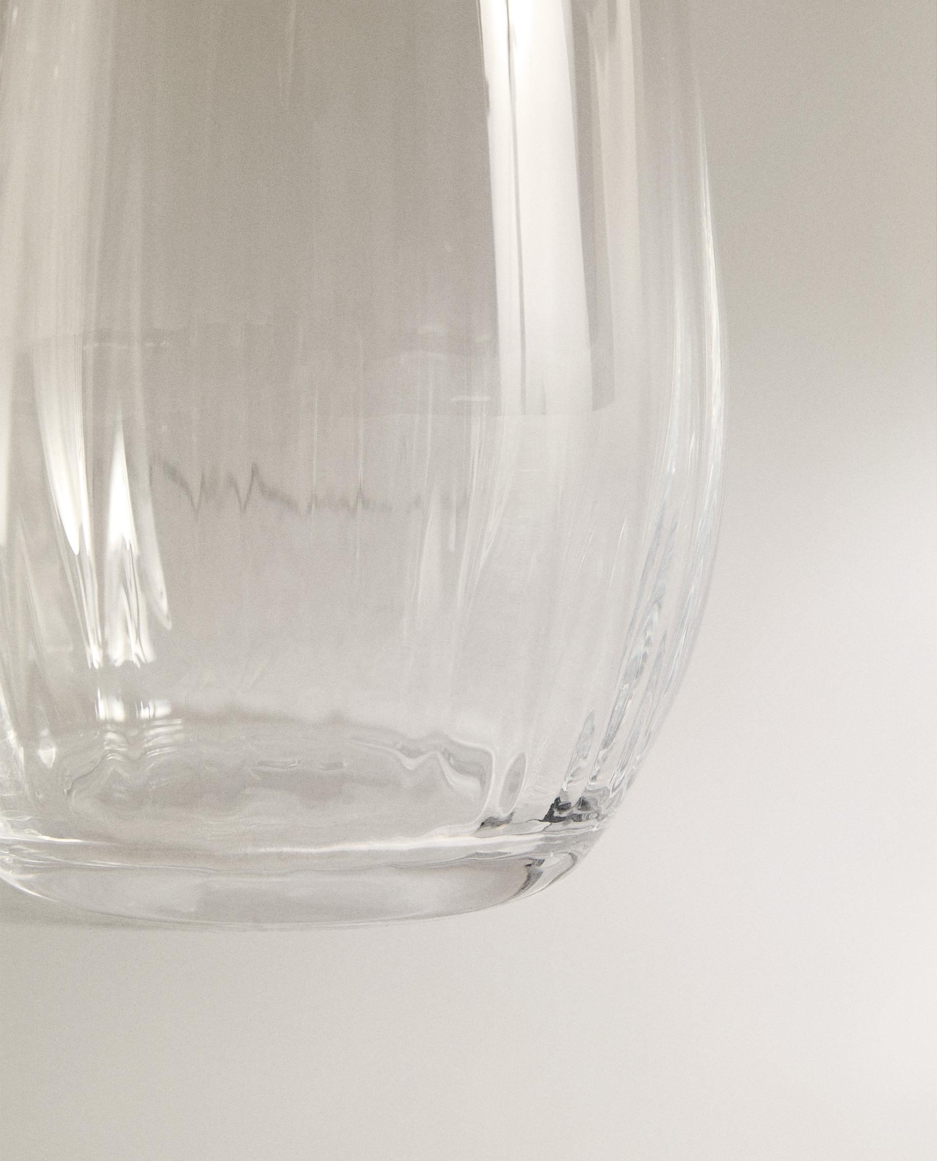 BOHEMIA CRYSTAL TUMBLER WITH LINES