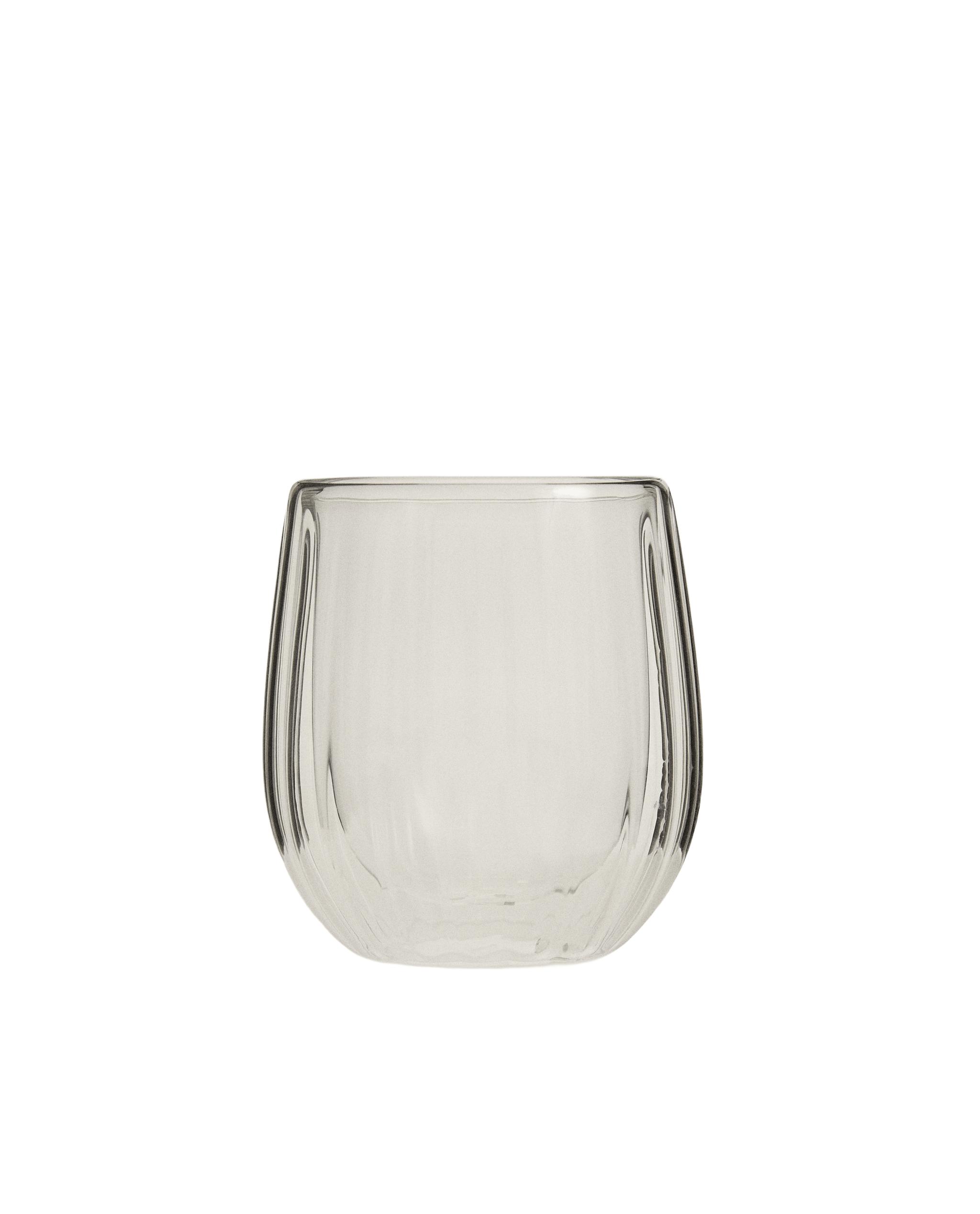 DOUBLE-WALL BOROSILICATE TUMBLER WITH LINES product thumbnail 6