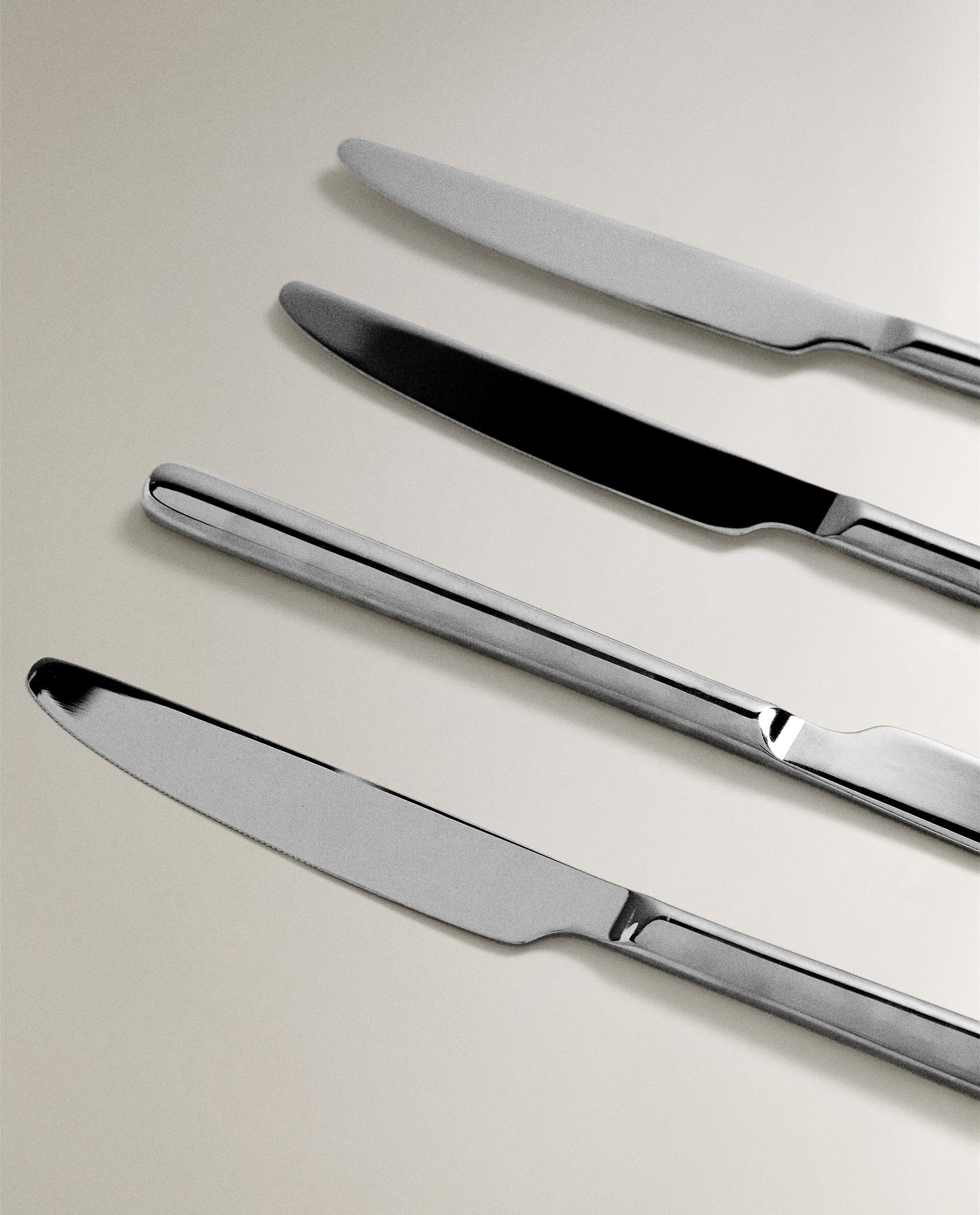 PACK OF SHINY STEEL KNIVES (PACK OF 4) product thumbnail 5
