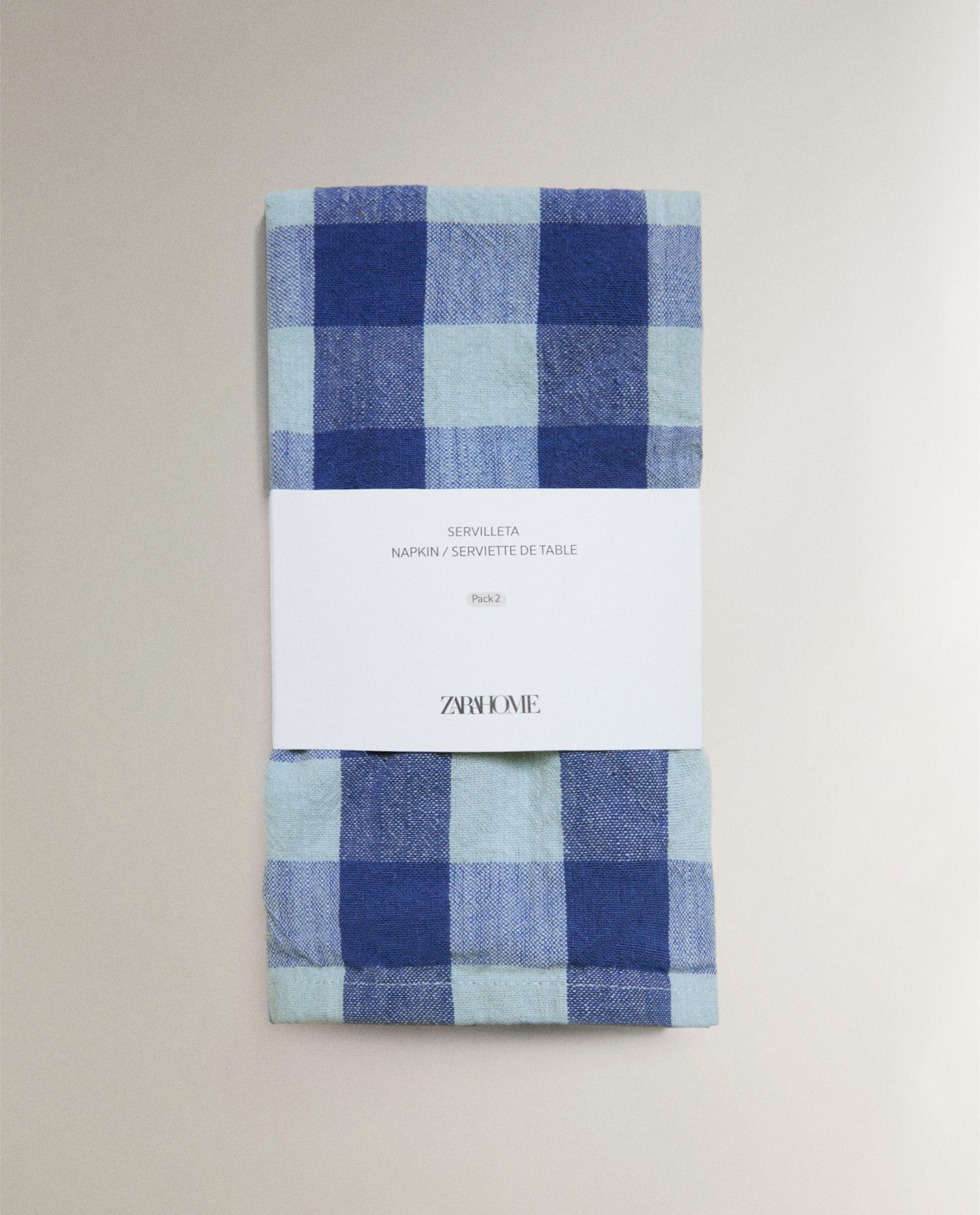 PACK OF CHECK NAPKINS (PACK OF 2) product thumbnail 5