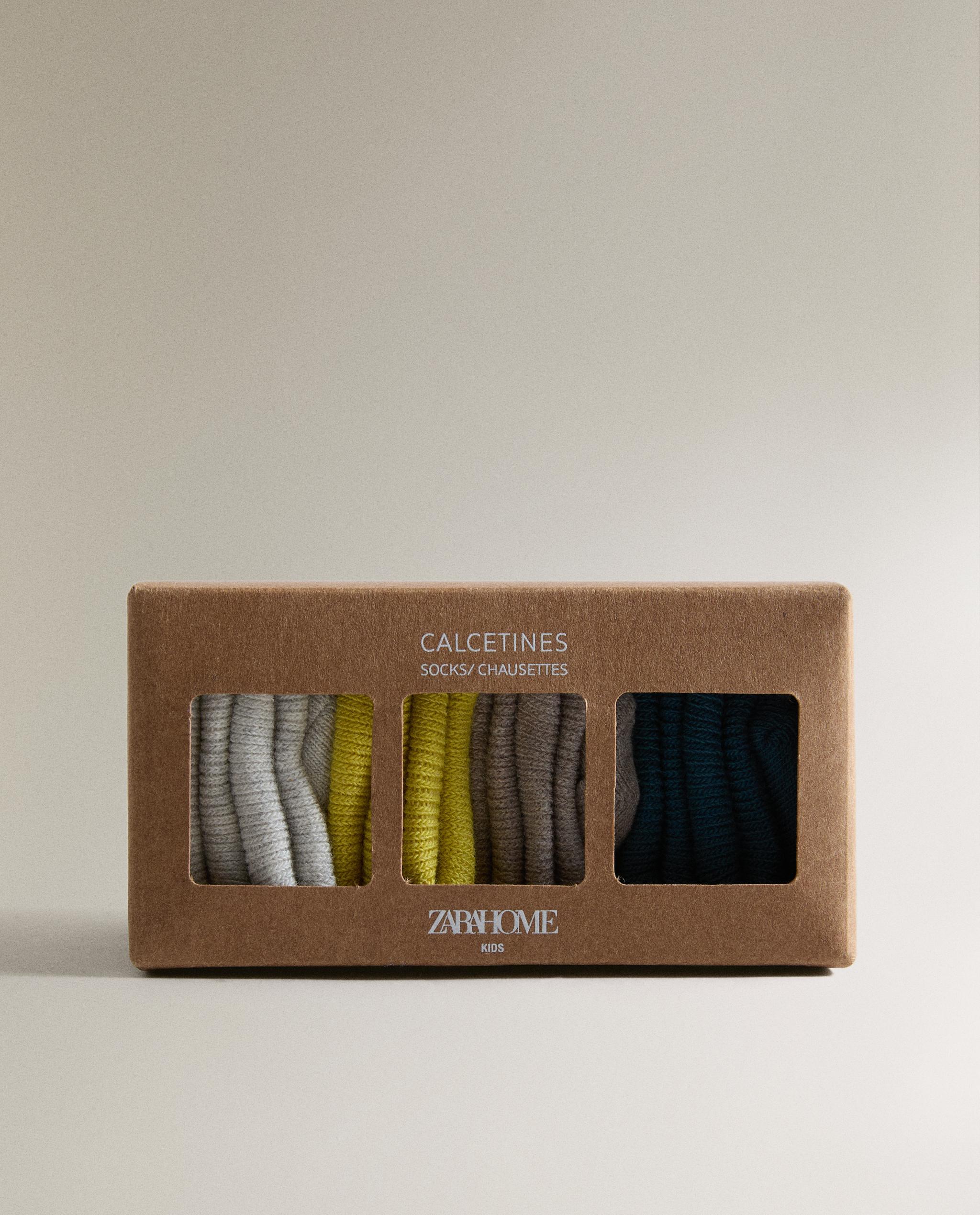 MULTICOLOURED BABY SOCKS (PACK OF 4) product thumbnail 9