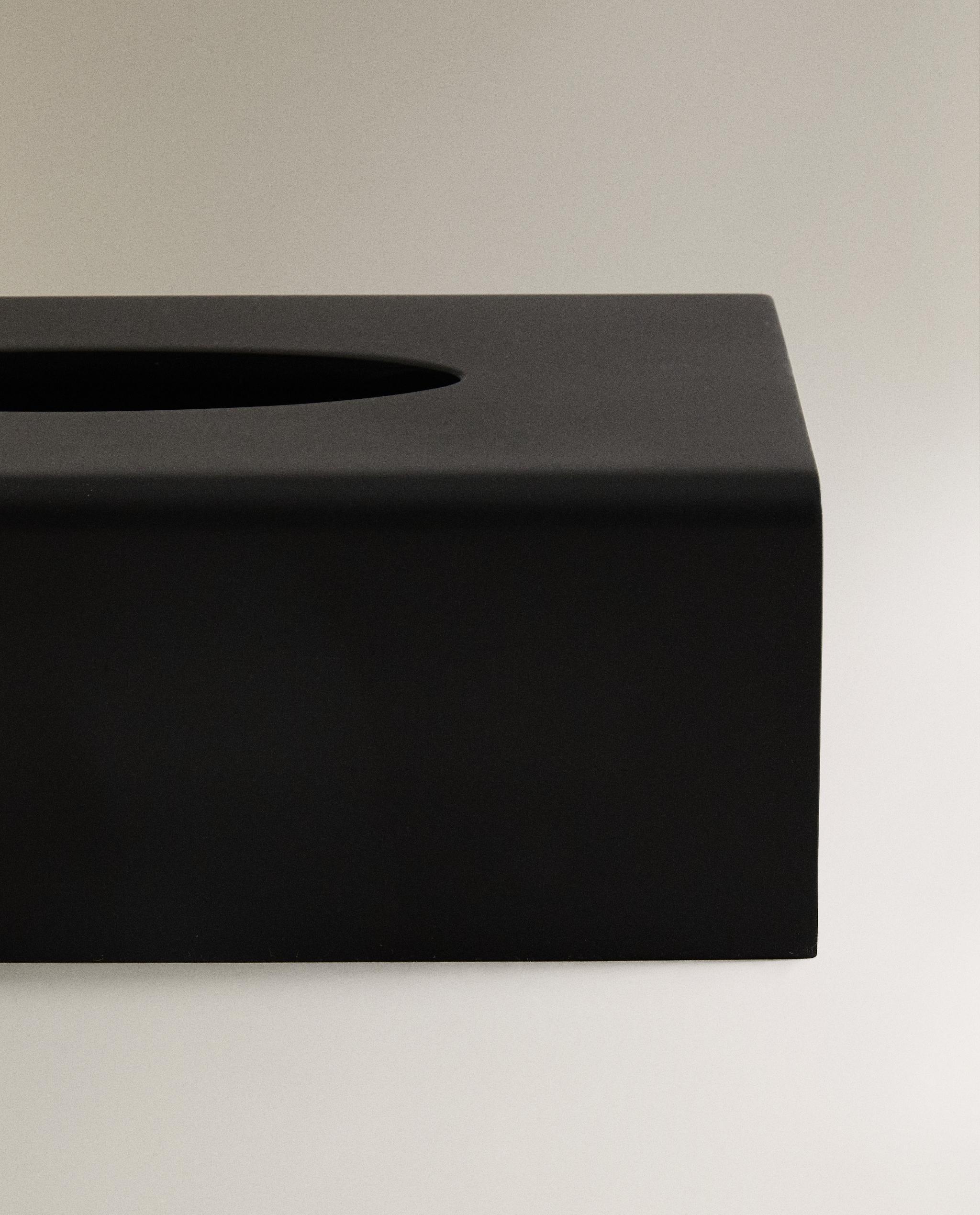 BLACK RESIN TISSUE BOX product thumbnail 7