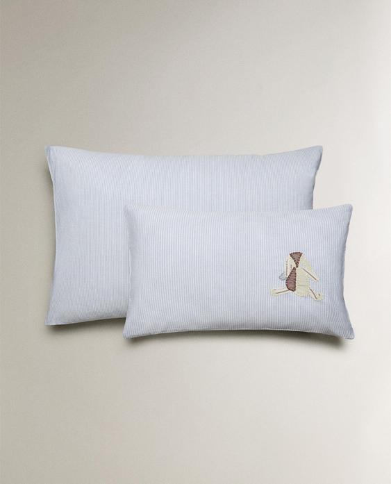FUNDA ALMOHADA INFANTIL ALGODÓN CONEJO