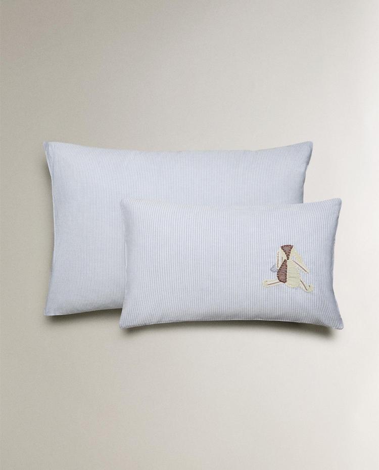 TAIE D’OREILLER ENFANT COTON LAPIN