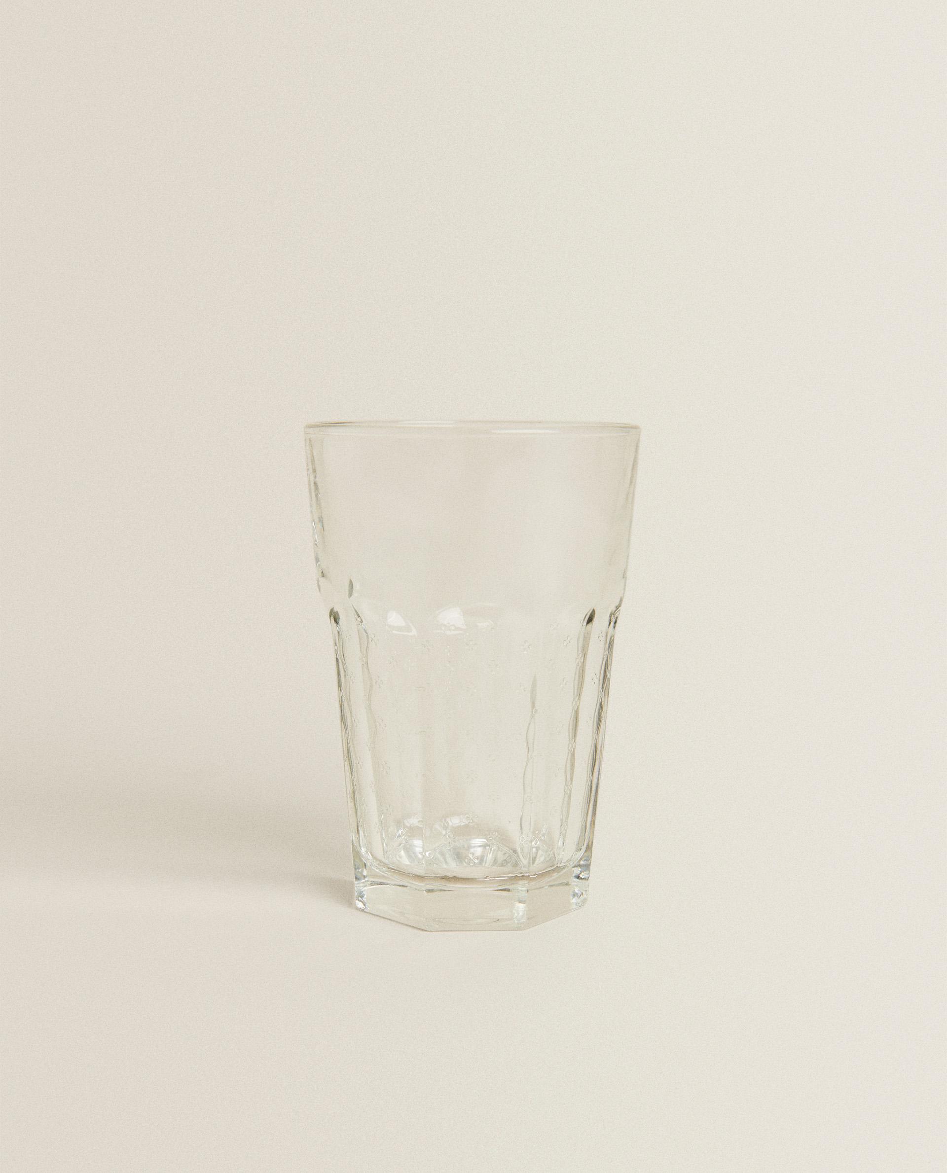 RAISED FLORAL DESIGN GLASS TUMBLER product thumbnail 14