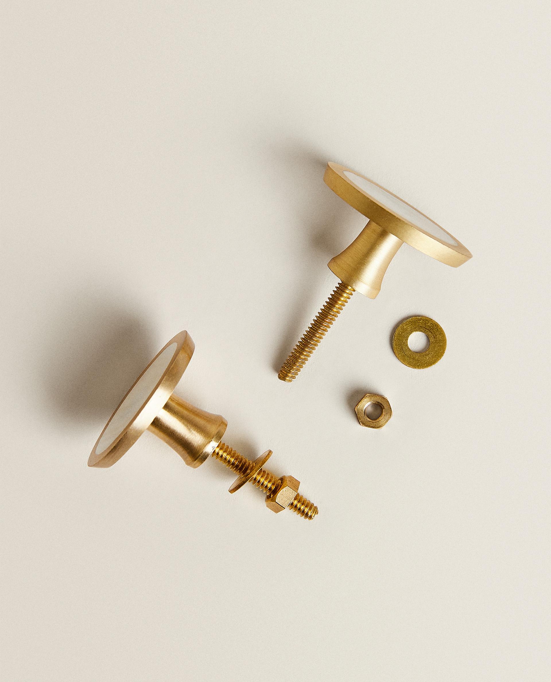 PACK OF OVAL MOTHER-OF-PEARL DOOR KNOBS (PACK OF 2) product thumbnail 3