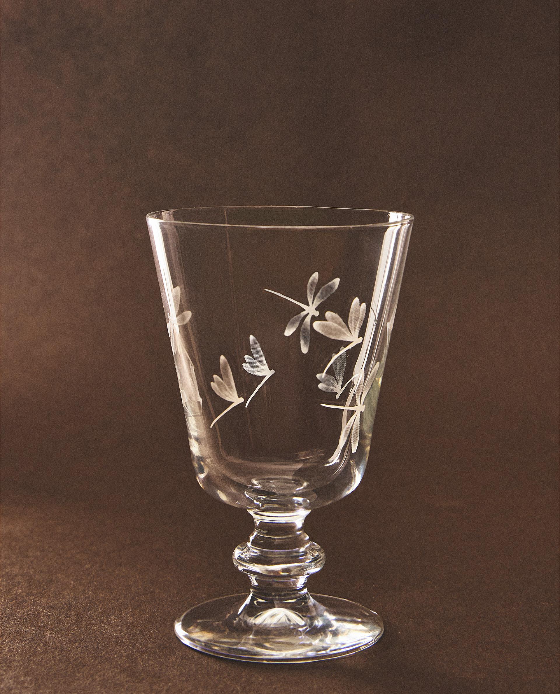 ウランガラス DRAGONFLY GLASSWARE SET | Zara Home United States of America