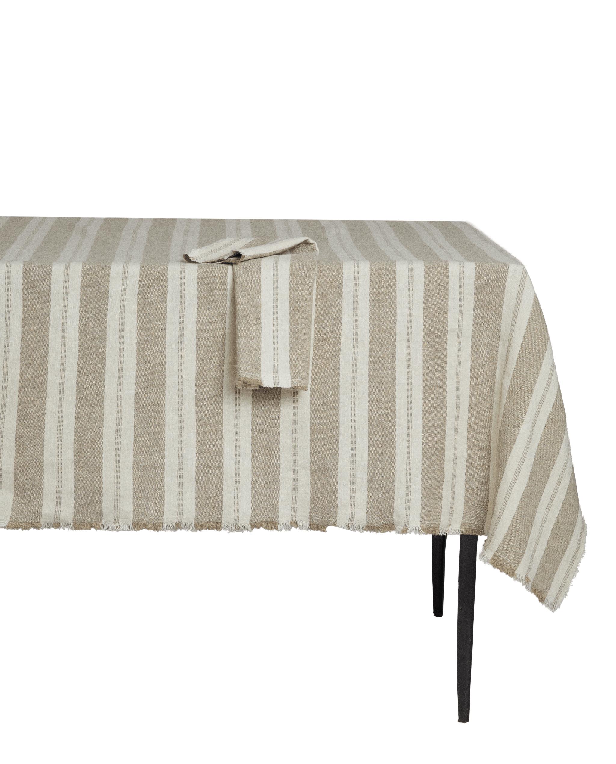 STRIPED HEAVY LINEN TABLECLOTH product thumbnail 7