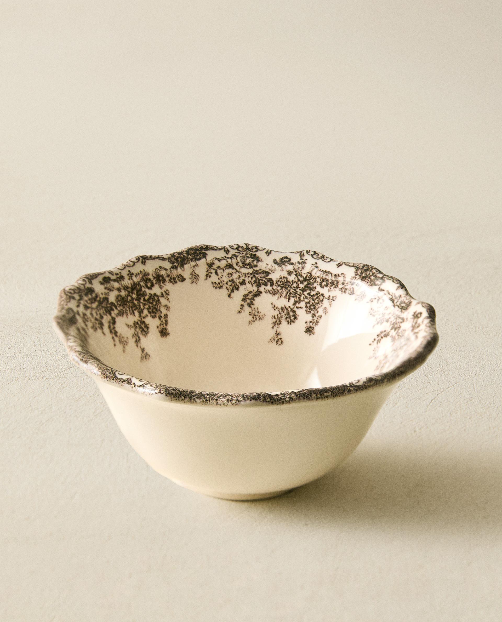 ZARA  ザラホーム フラワーアースンウェア 皿 ボウル 9点セット FLORAL EARTHENWARE TABLEWARE | Zara Home United States of America