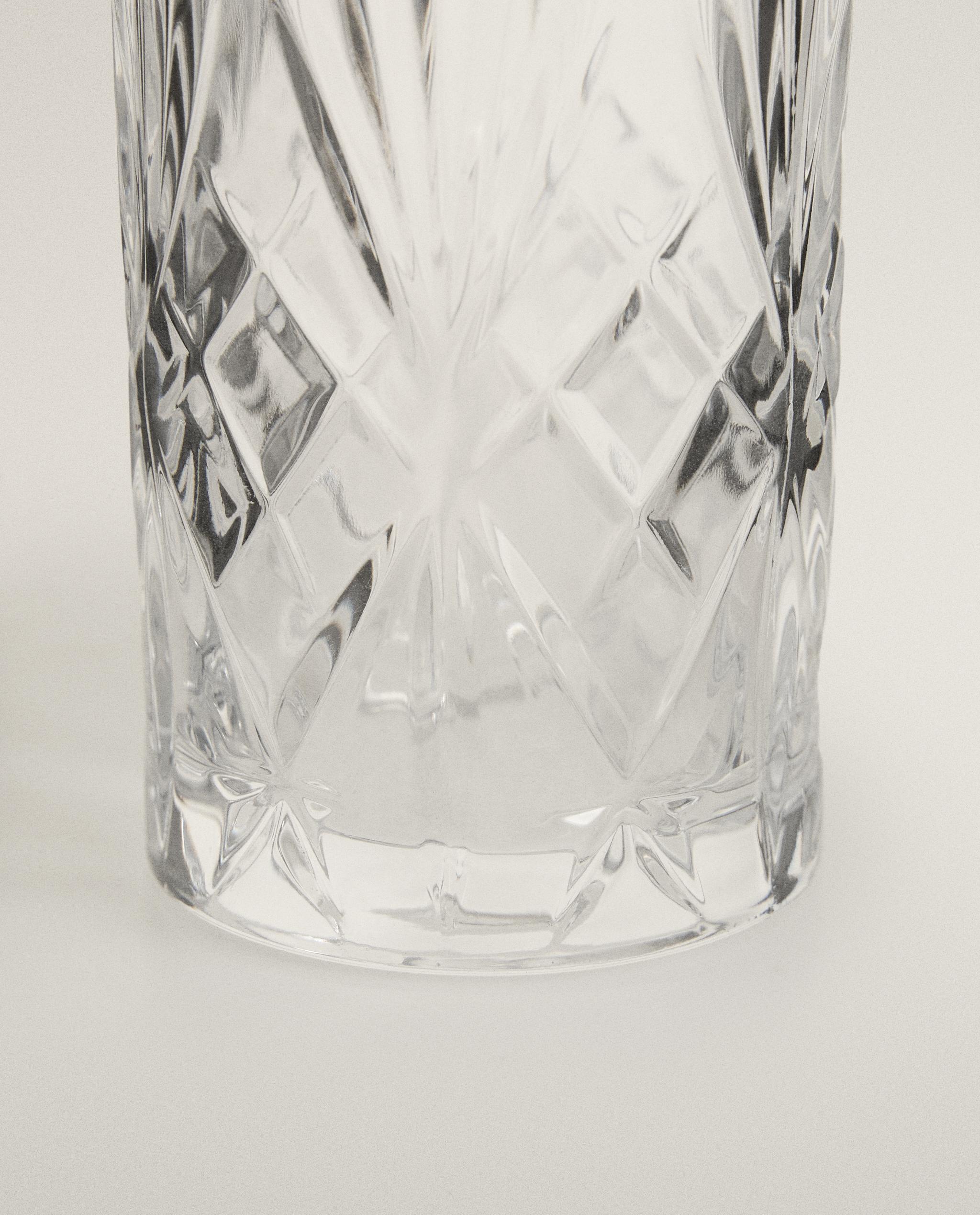 TALL GLASS WITH RAISED DESIGN product thumbnail 8