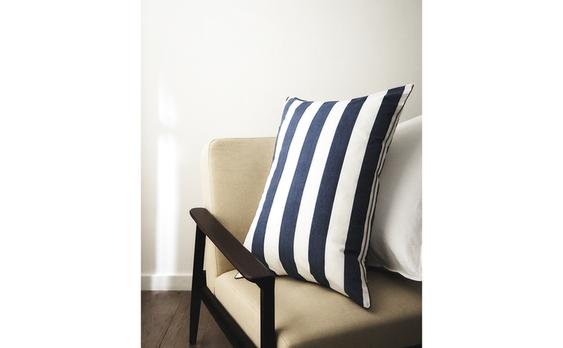 FUNDA ALMOHADA ALGODÓN LAVADO RAYAS