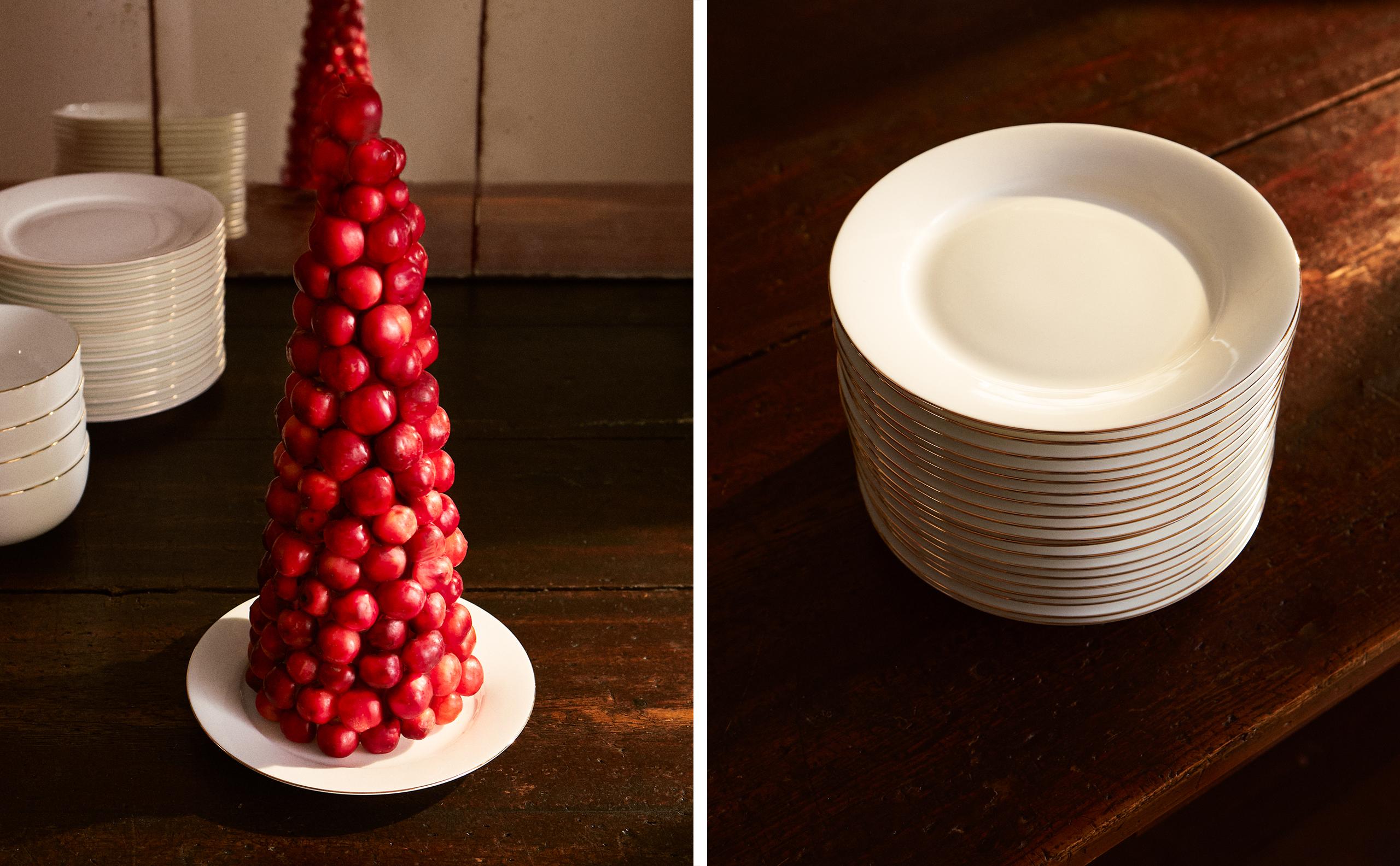 RIMMED BONE CHINA DESSERT PLATE product thumbnail 12