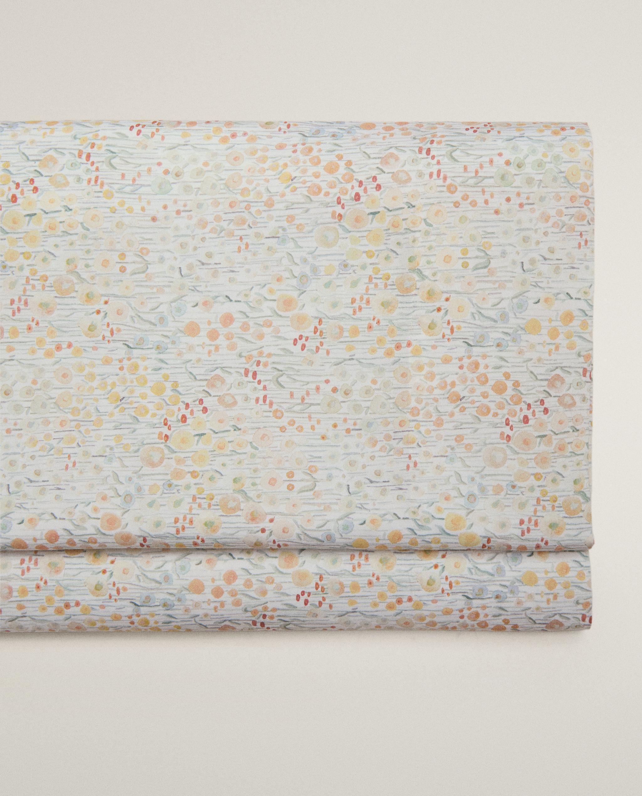 MINI FLORAL PRINT SATEEN FLAT SHEET product thumbnail 8