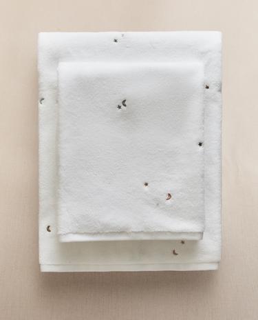 TOALLA BAÑO INFANTIL LUNAS ESTRELLAS