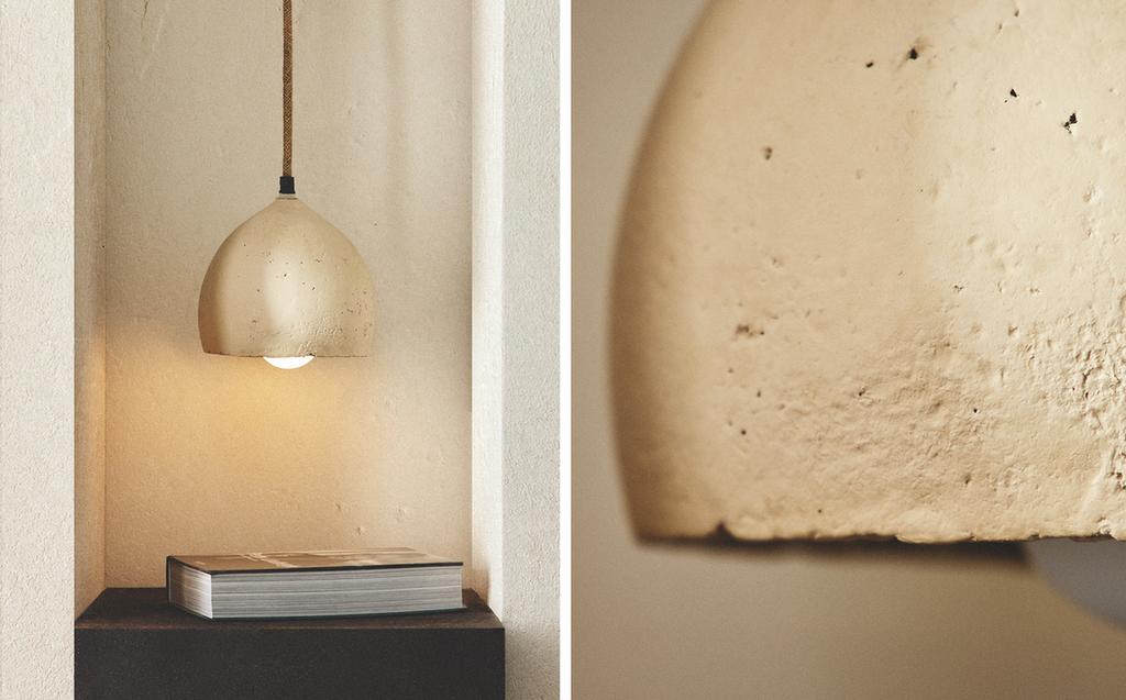 LÁMPARA TECHO PAPEL MACHÉ