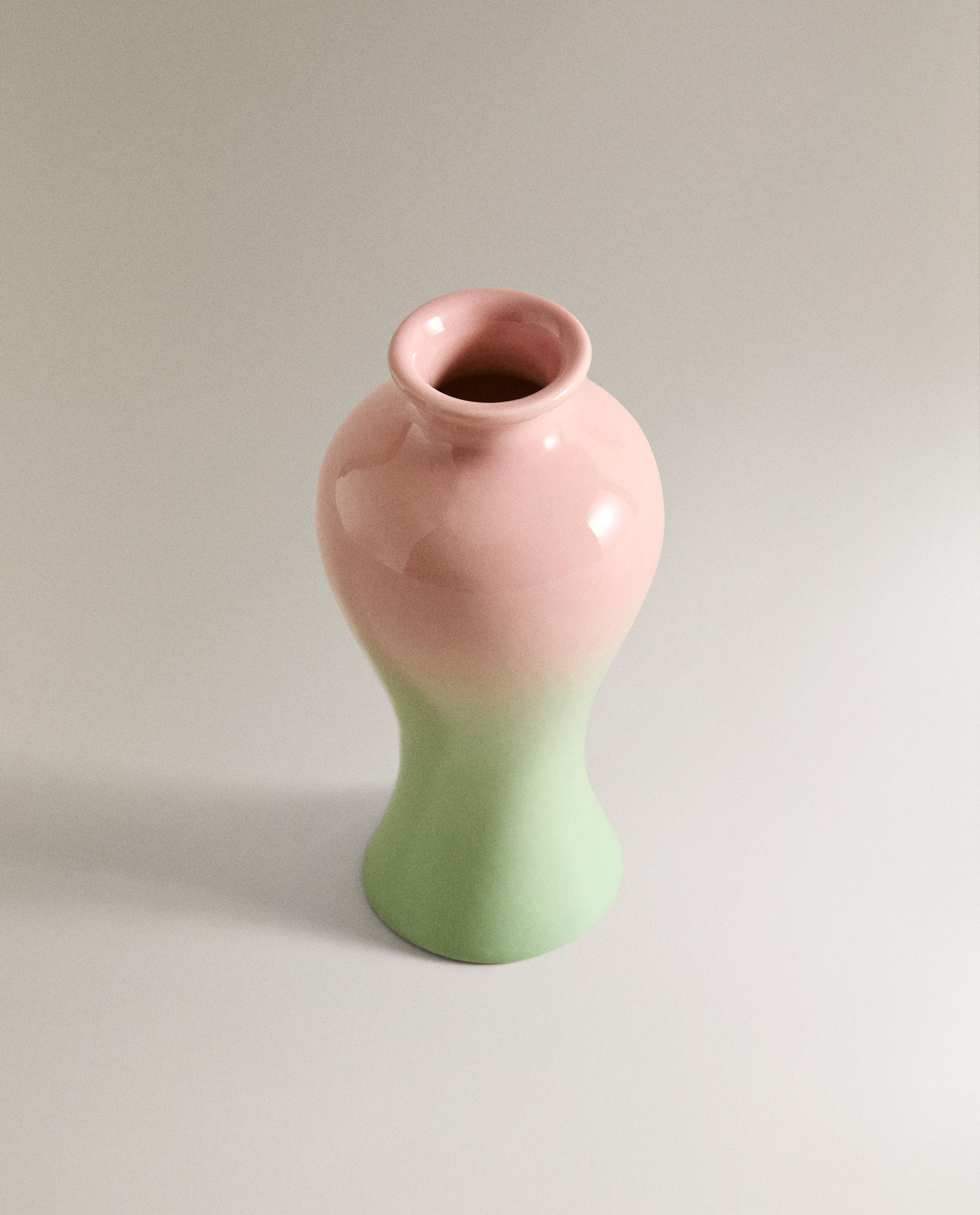 セラミック花瓶 グラデーションデザイン Amazon.co.jp: MUCKLILY グラデーションカラーのセラミック花瓶