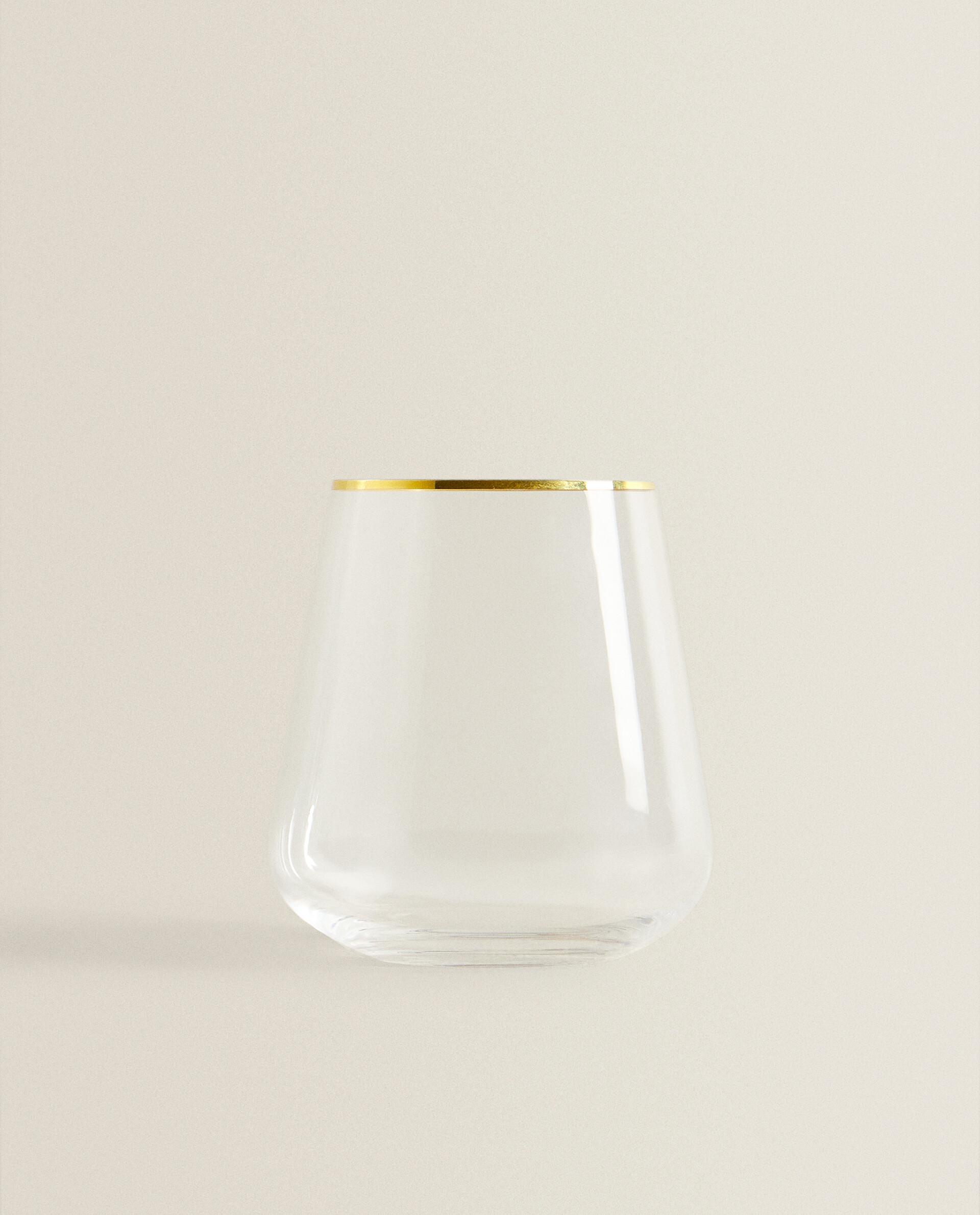 BOHEMIA CRYSTAL TUMBLER WITH GOLD RIM product thumbnail 8