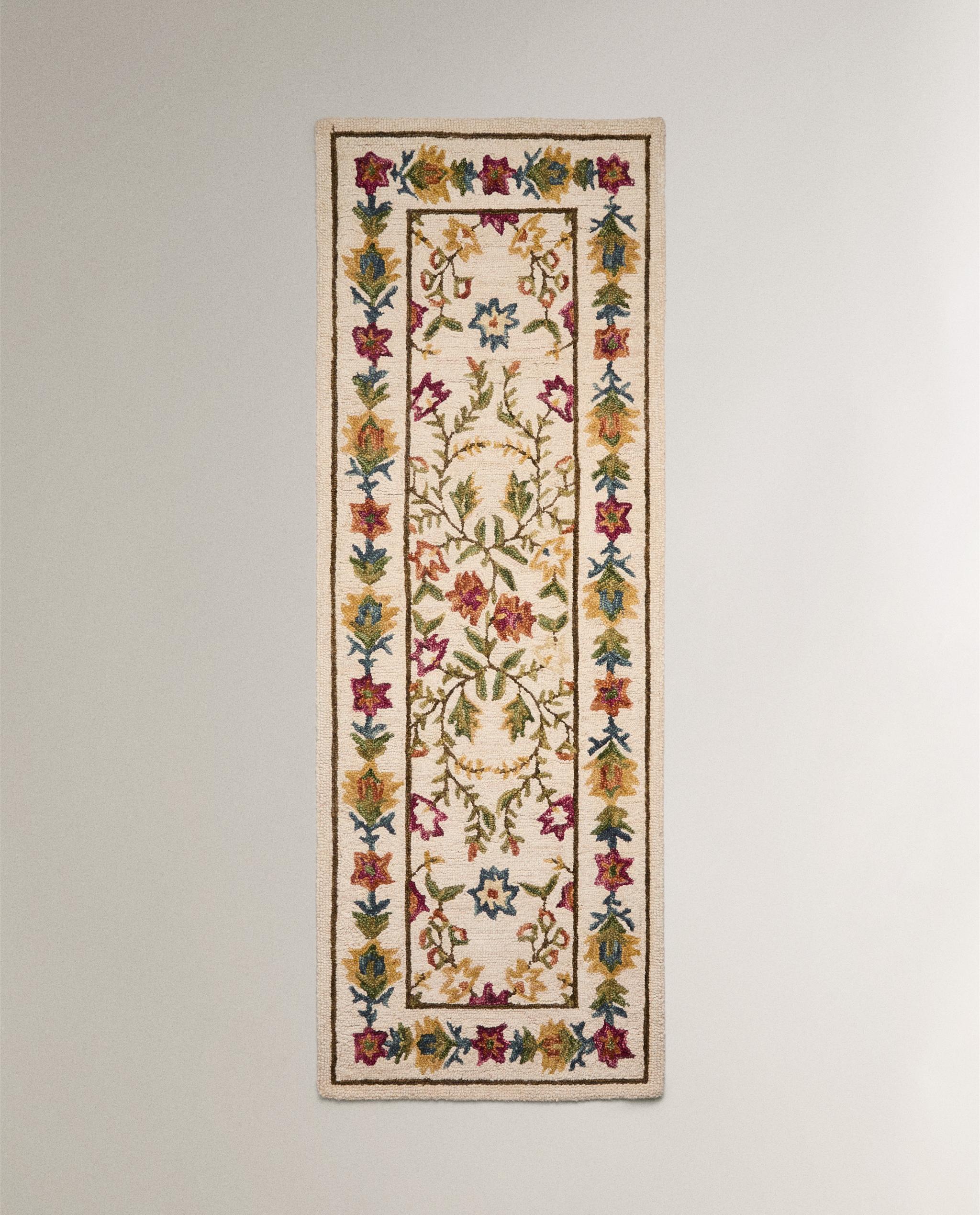 ウール フローラルプリント ラグ | Zara Home 日本/Japan