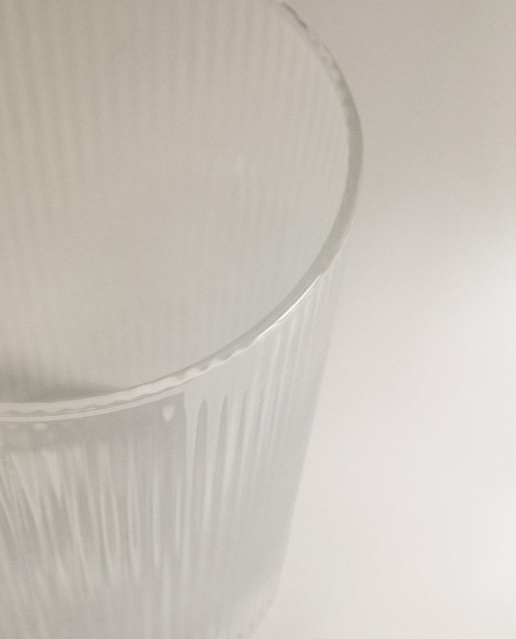 BOROSILICATE GLASS MUG WITH LINES