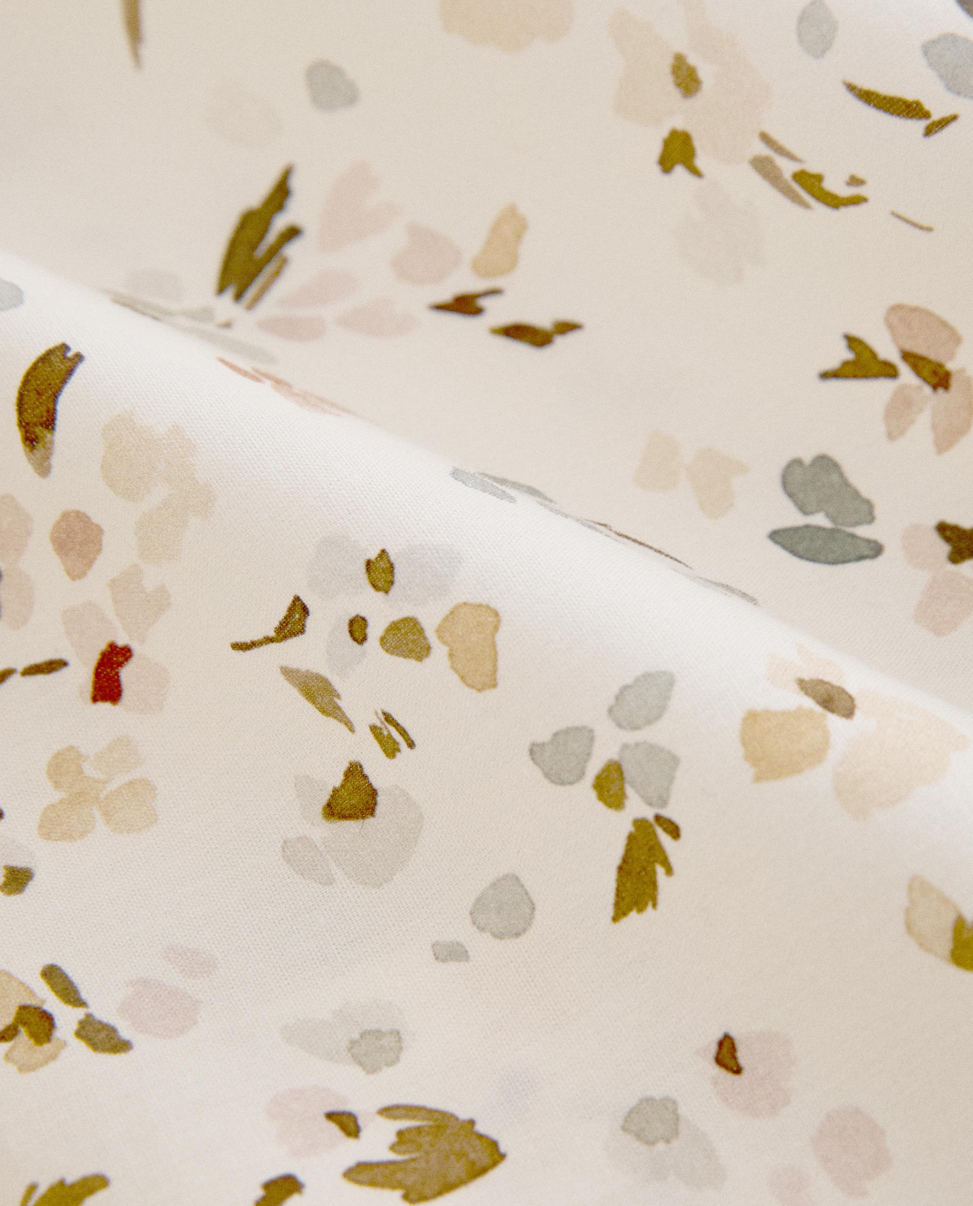 FLORAL PRINT FLAT SHEET