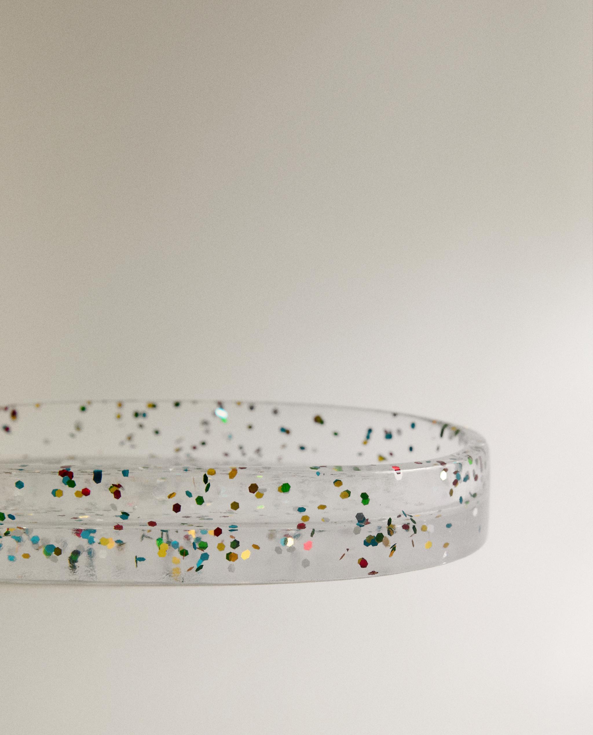 GLITTER RESIN BATHROOM SOAP DISH product thumbnail 2