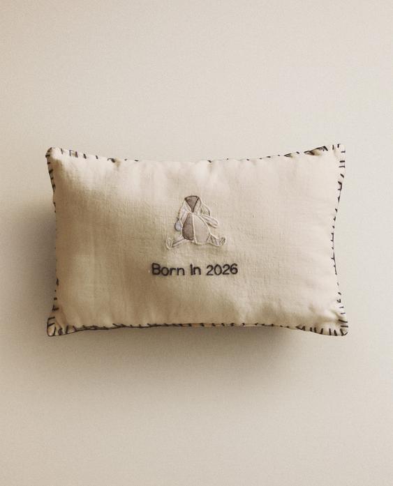 LINEN RABBIT BABY CUSHION LINEN RABBIT BABY CUSHION