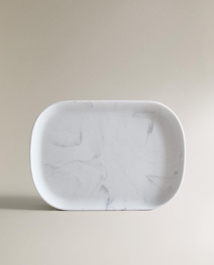 MARBLE-EFFECT BATHROOM TRAY