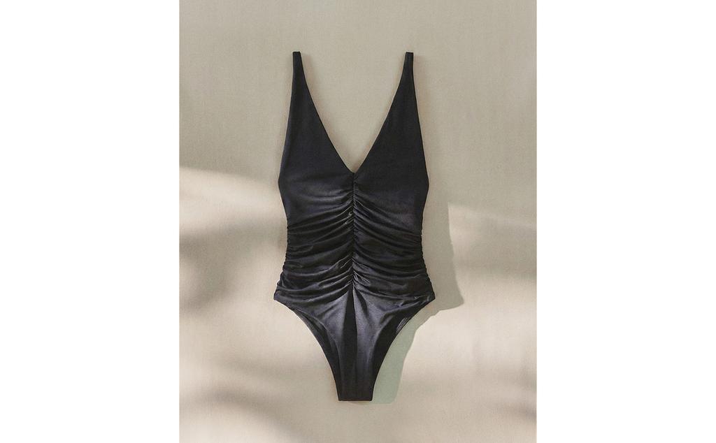 GATHERED BEACH SWIMSUIT